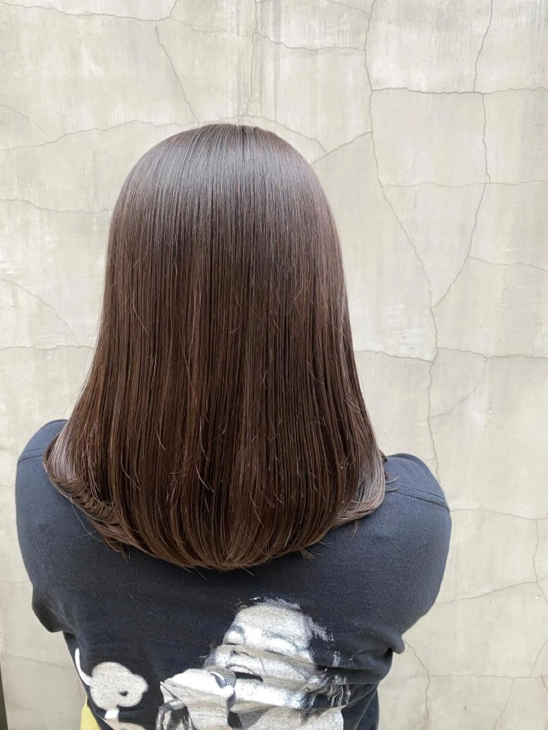 セミロング パーマ セミロングパーマ カット 縮毛矯正 沖 宜志のヘアスタイル