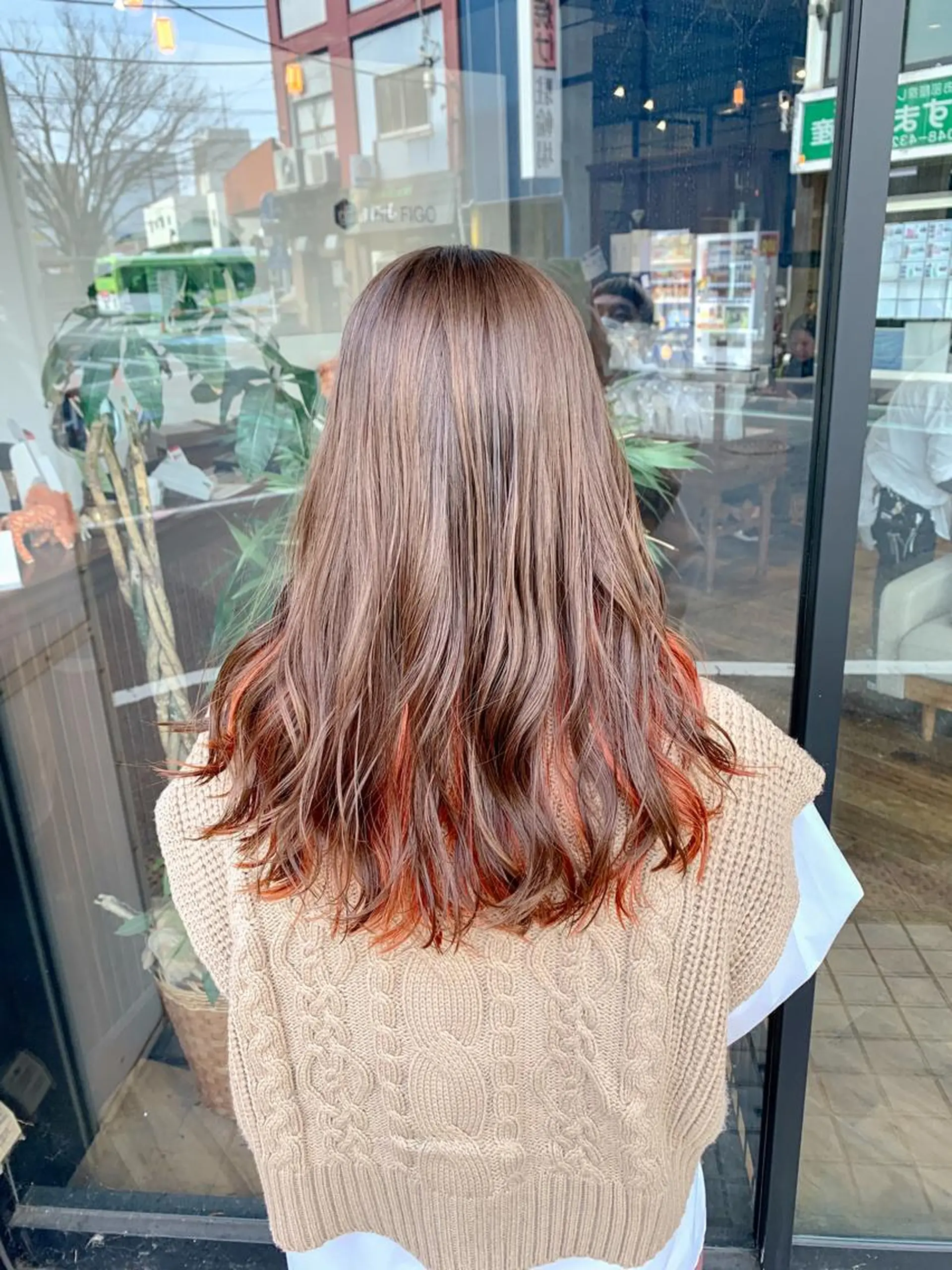 セミロング カラー サトウ コウキ  メンズのヘアスタイル