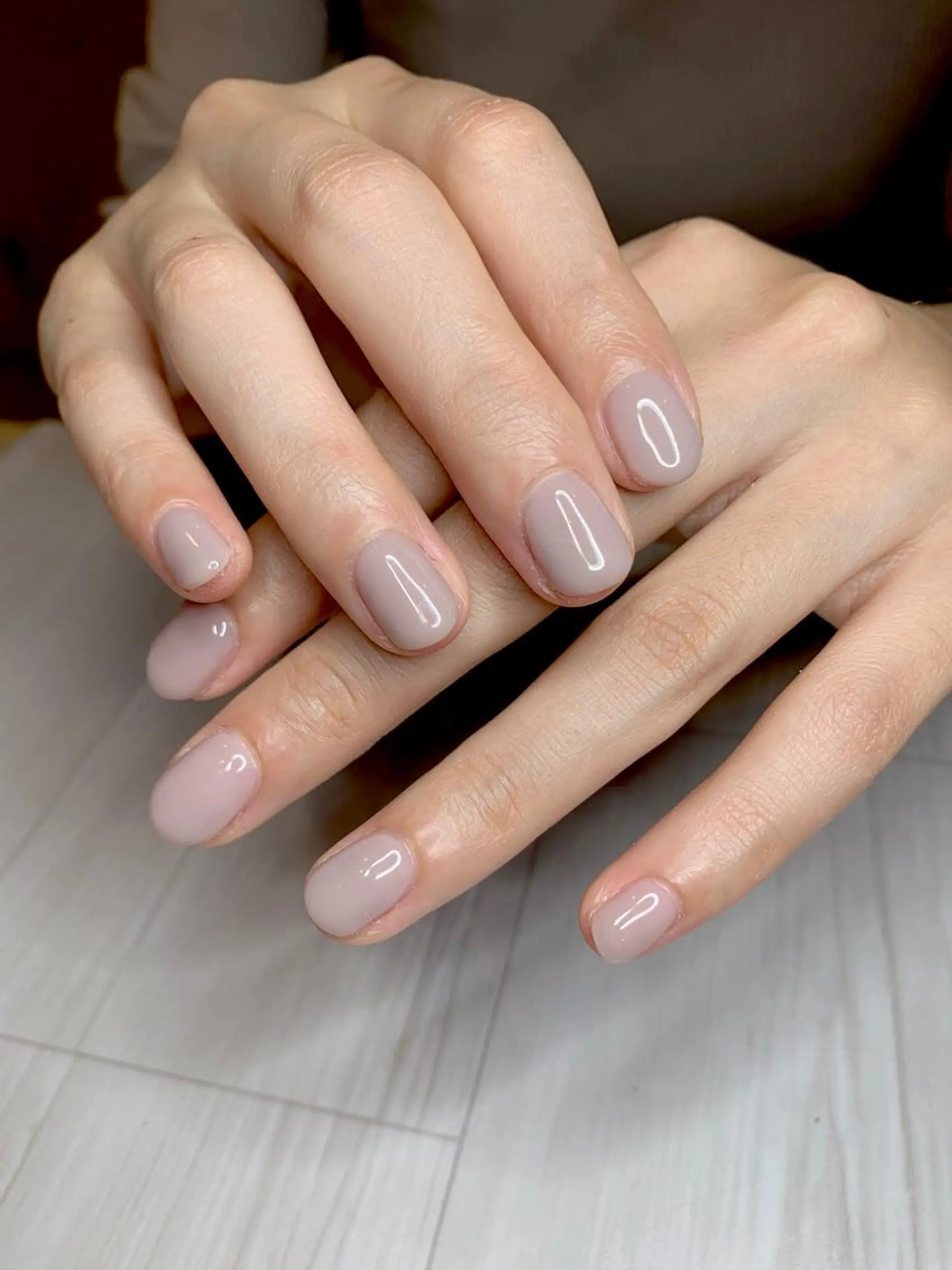 ネイル ワンカラーネイル 種爪 たねつめのネイルデザイン