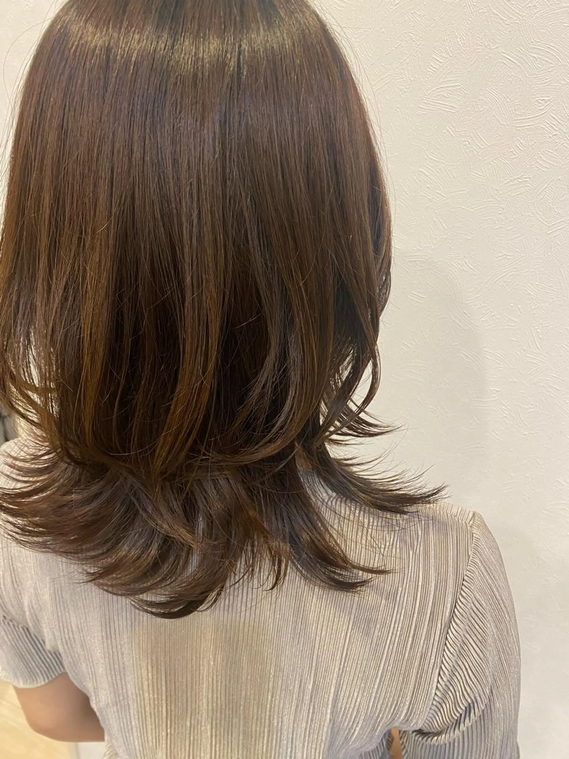 セミロング くびれヘア くびれレイヤー レイヤーカット 🌷奥村 美由紀🌷のヘアスタイル