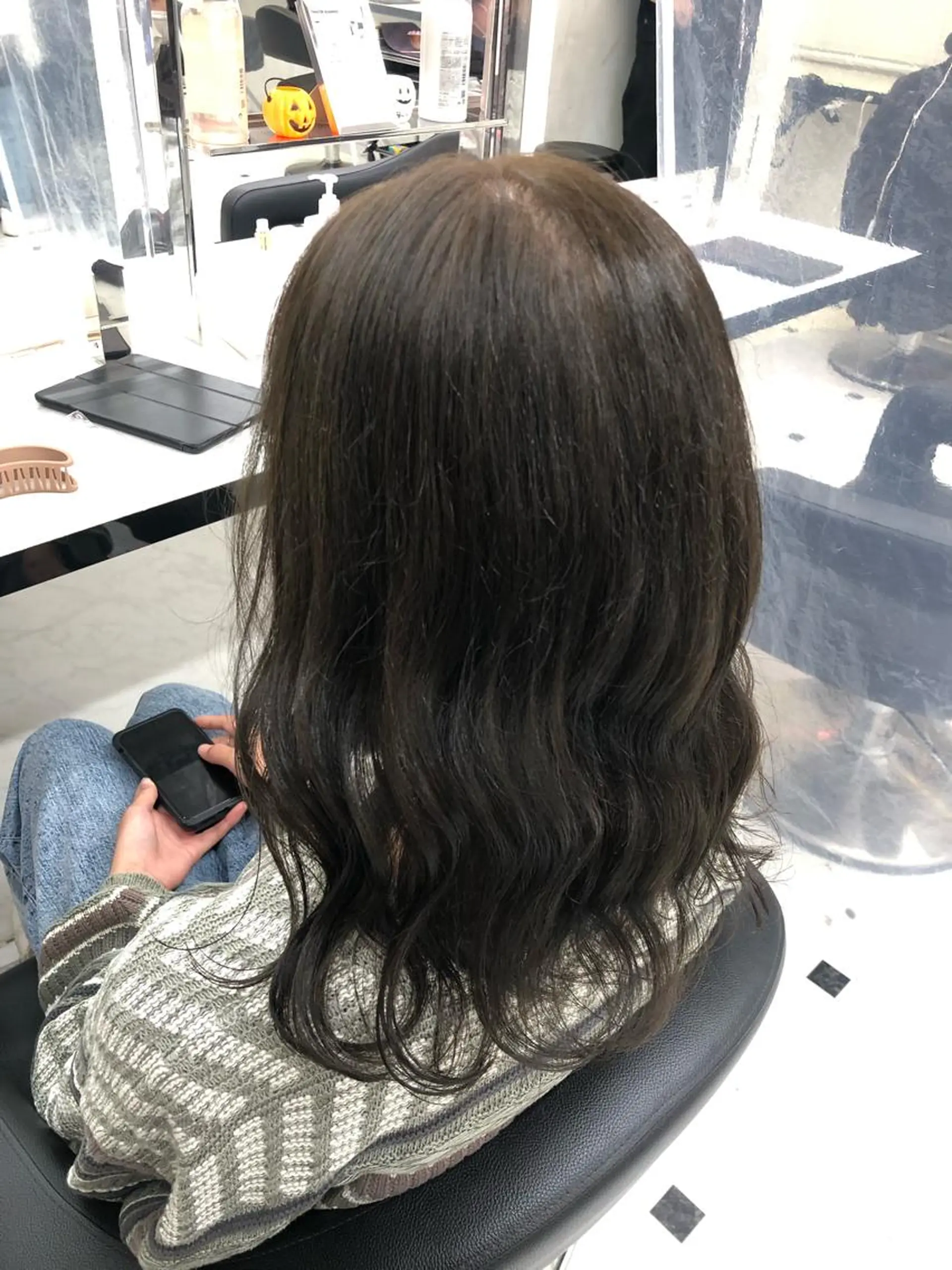 セミロング カラー ヘアアレンジ 透明感/艶髪/💖 トレンドスタイル💖のヘアスタイル