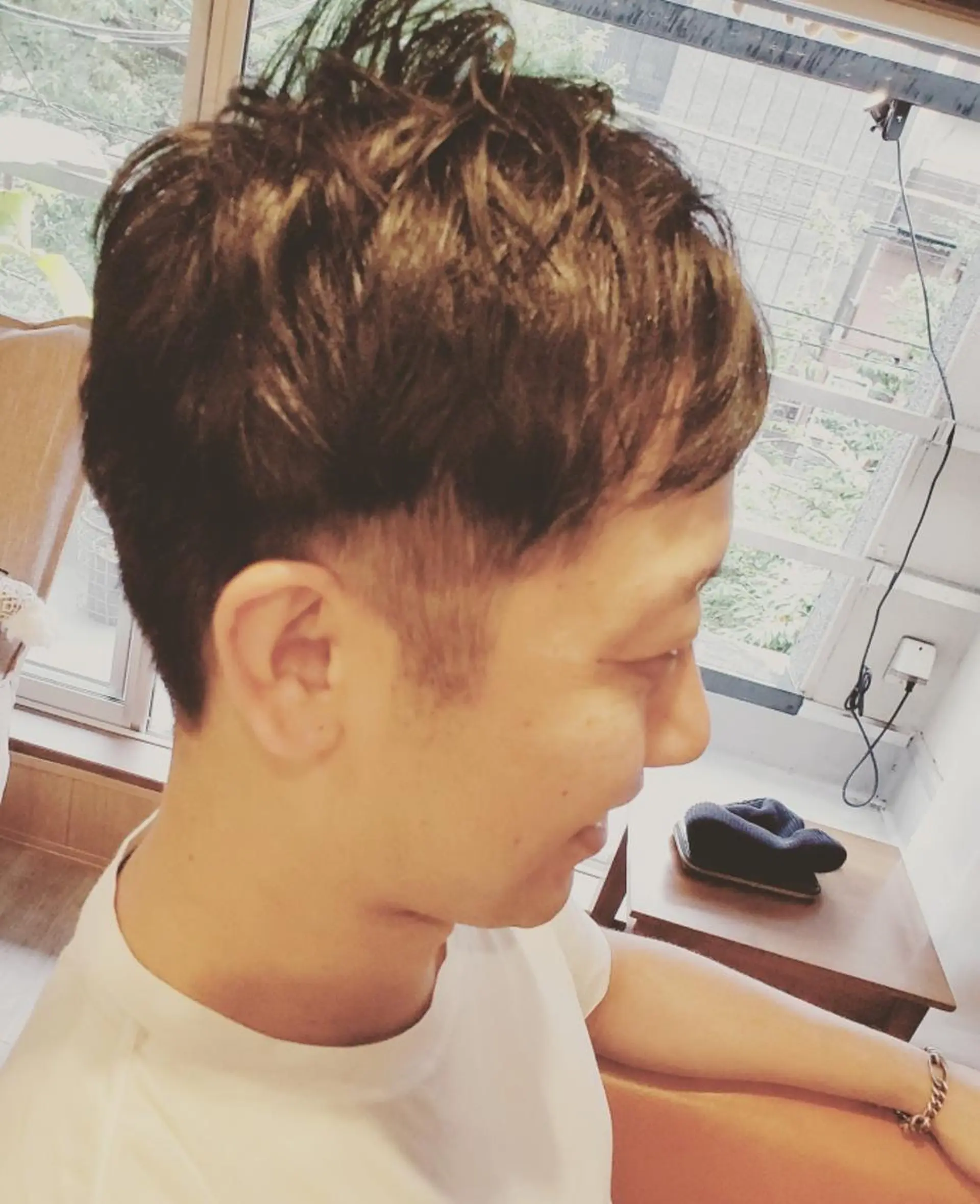 ショート メンズ 外国人風カラー カット spa hair  ark 富井直美のヘアスタイル