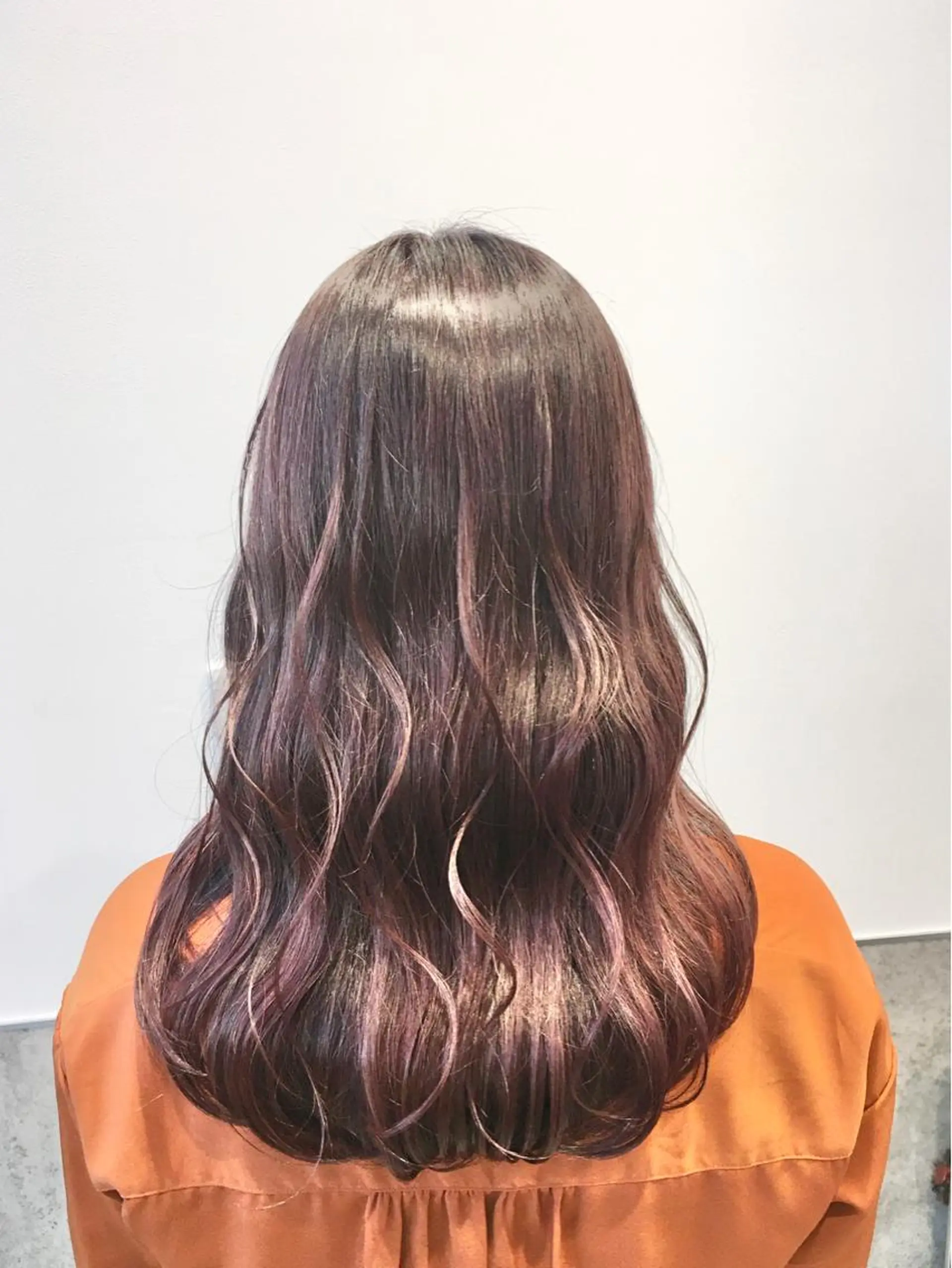セミロング カラー ピンクカラー バイオレットカラー ヘアカラー トリートメント ヘッドスパ ヘアセット yoshi ☆のヘアスタイル