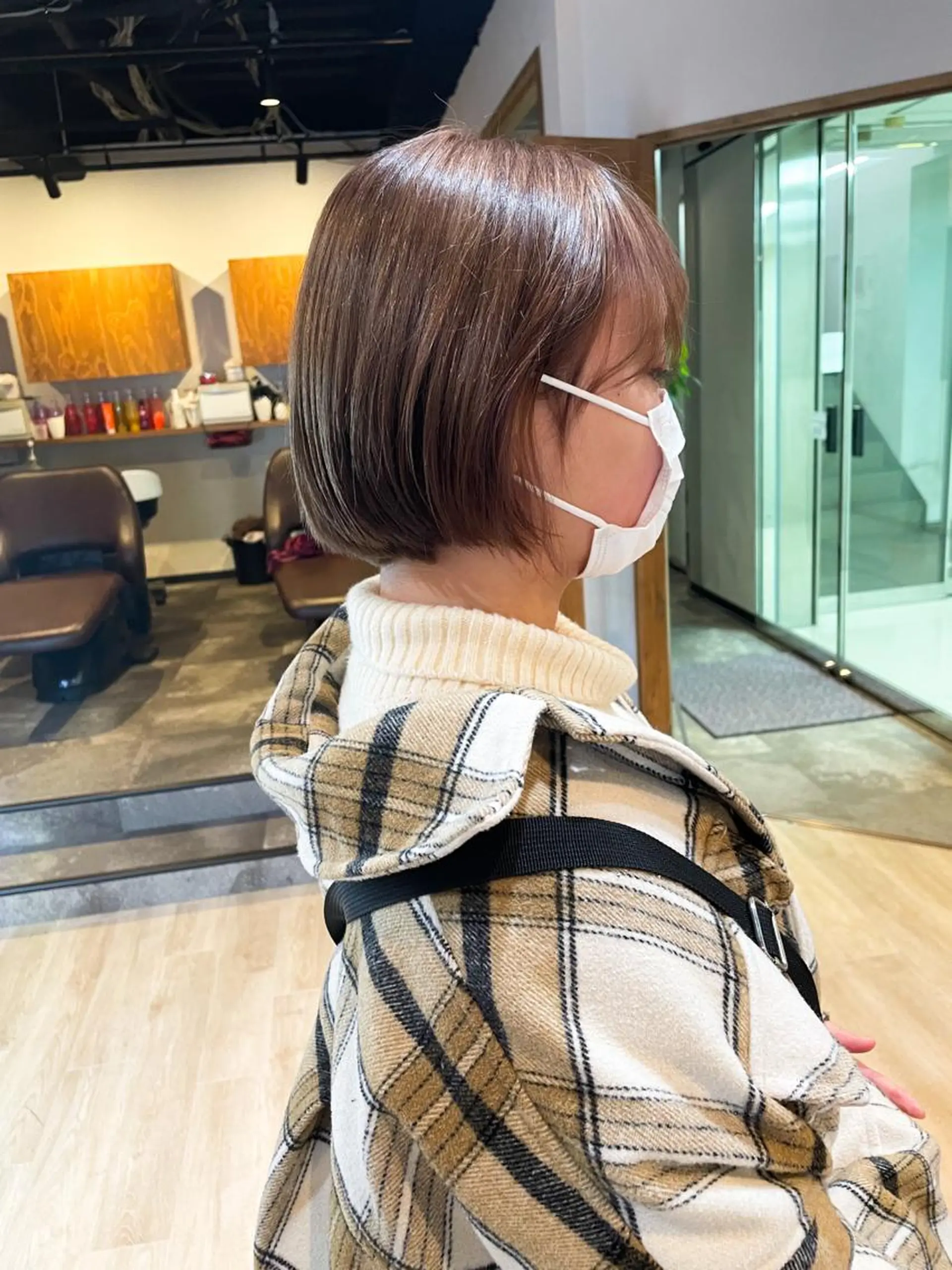 ショート カラー ブラウンカラー オレンジ オレンジブラウン ボブ カット ヘアカラー トリートメント 髪質改善/ブリーチ 田代 龍我のヘアスタイル