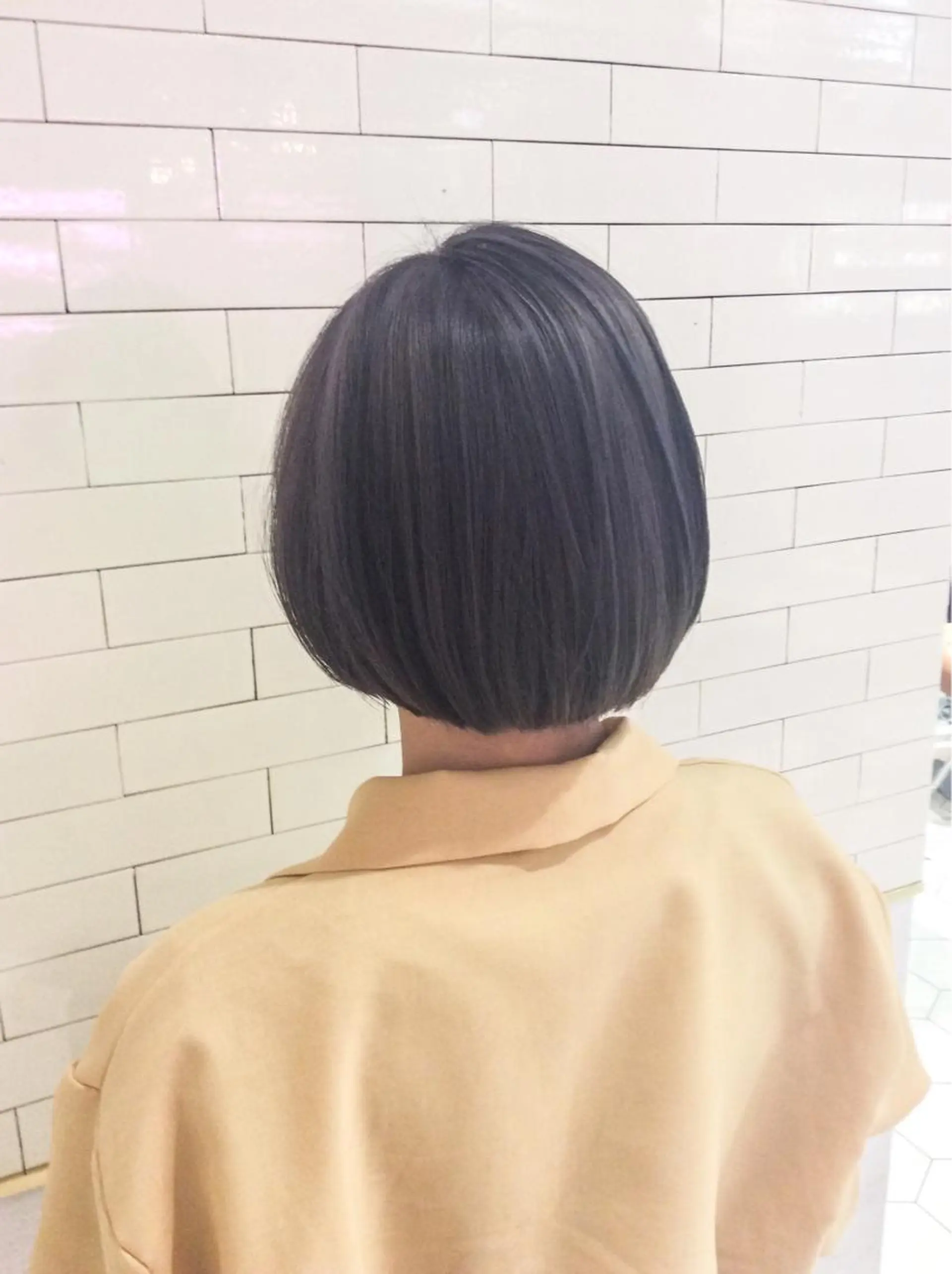 ショート カラー グレージュ レイヤーカット× 髪質改善たもりのヘアスタイル