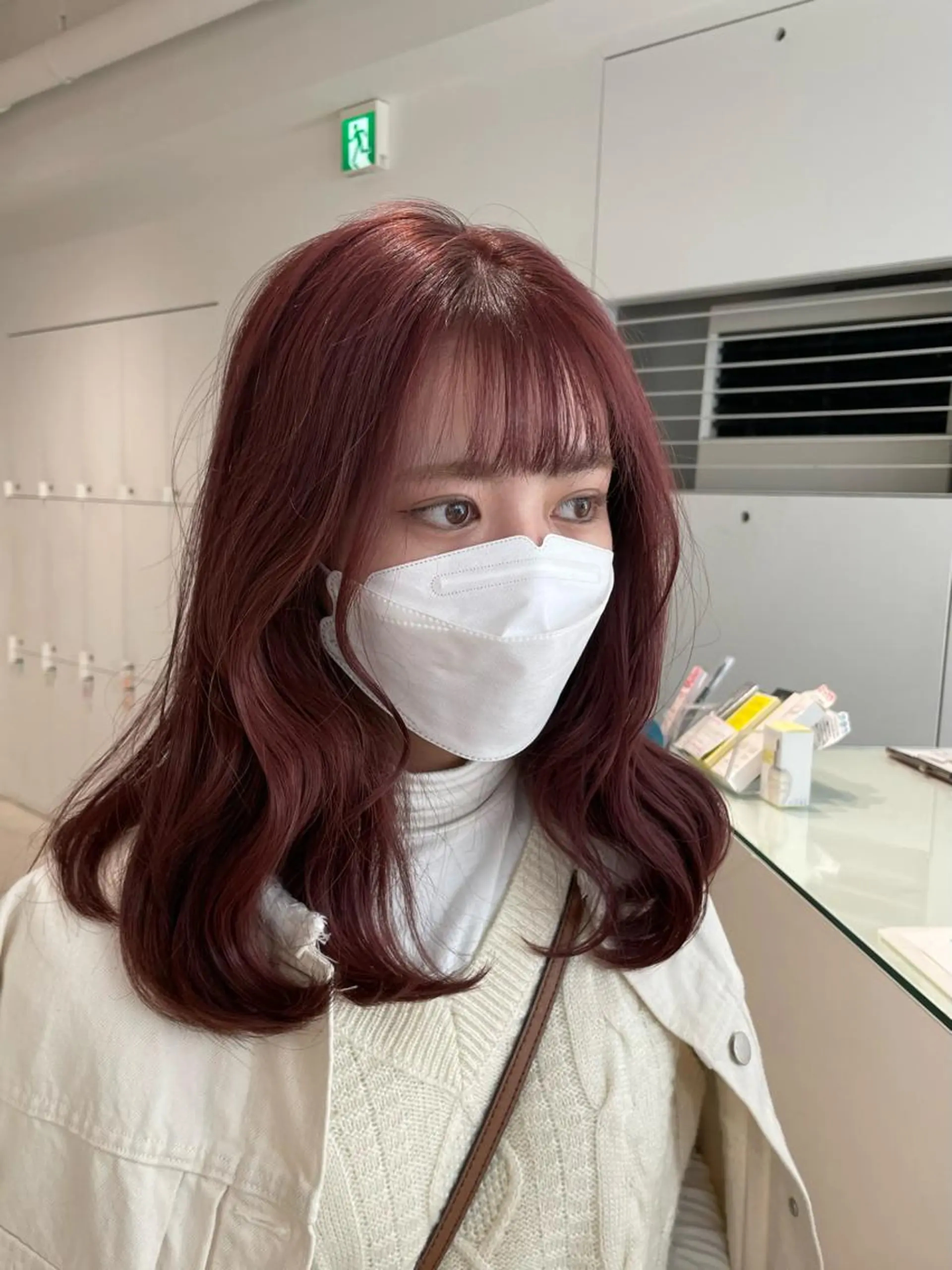 セミロング カラー loely 💞miyuのヘアスタイル