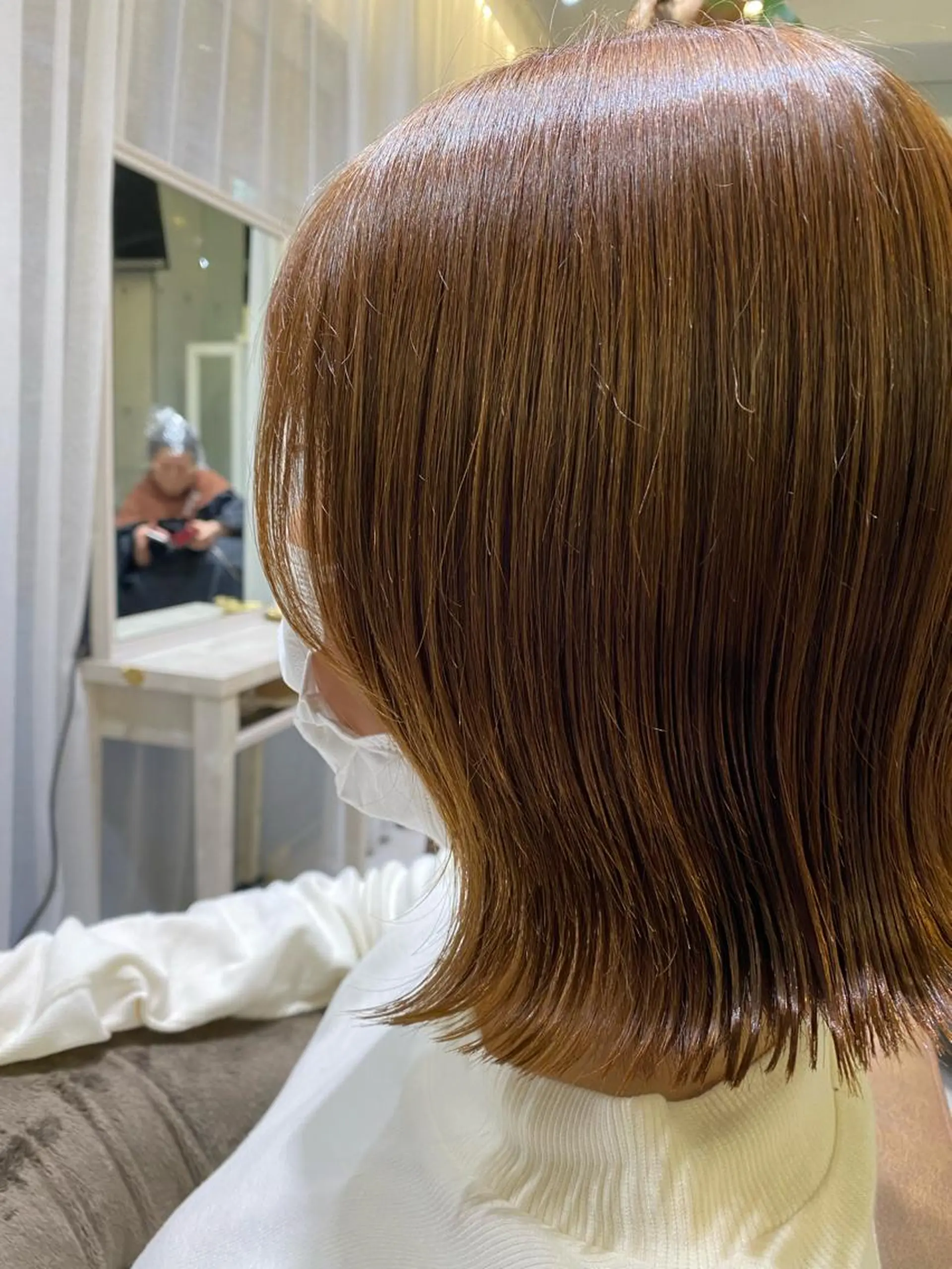 ミディアム カット 大久保 優香のヘアスタイル