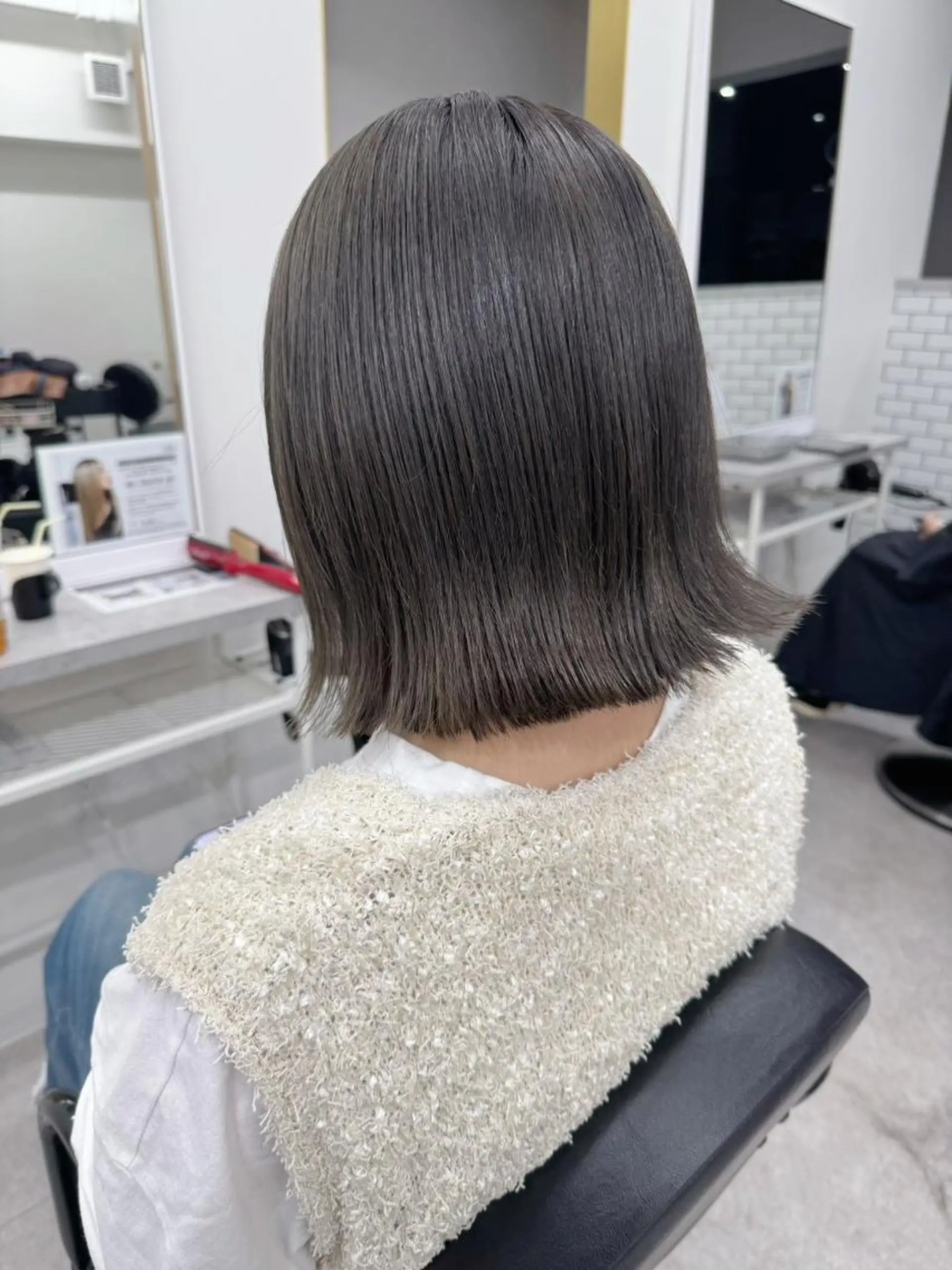 ショート カラー 髪質改善 縮毛矯正 カット ヘアカラー トリートメント newi fhami 吉祥寺のヘアスタイル