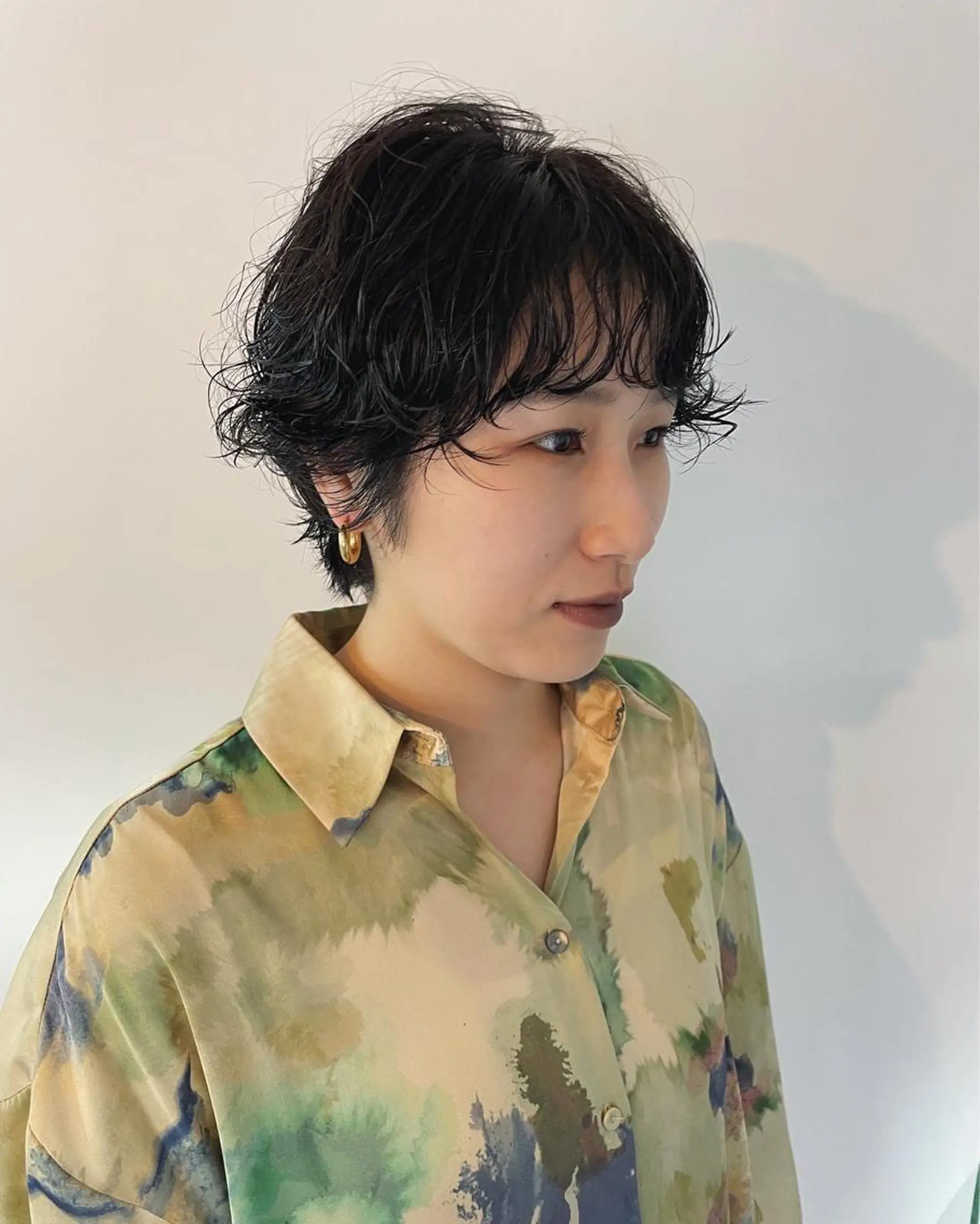 ショート パーマ 佐伯 和佳のヘアスタイル