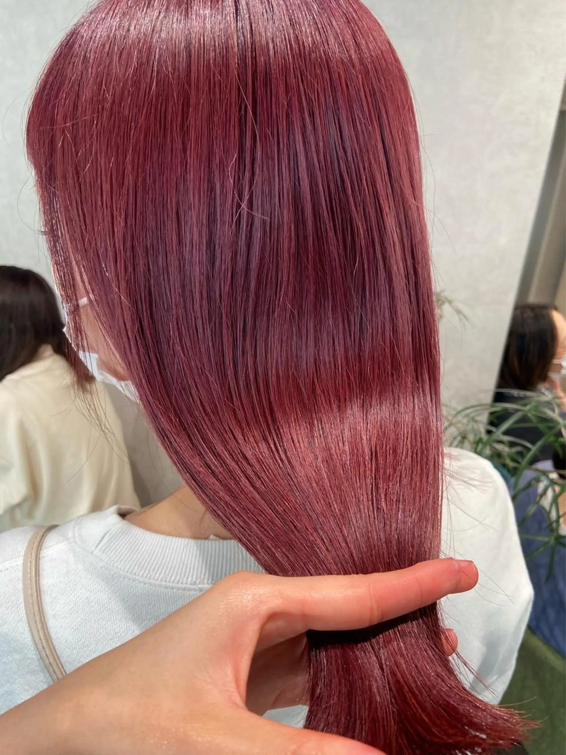 ミディアム カラー ピンクカラー ヘアセット🎀パーマ Tsubasaのヘアスタイル