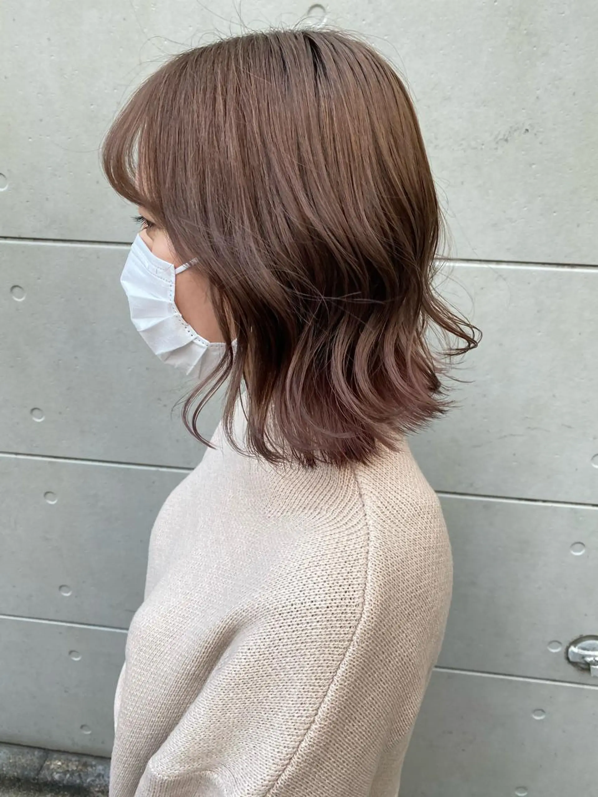 ミディアム カラー ベージュカラー ミルクティーベージュ ｲﾁｶﾜ ﾐｵ/ minim hairのヘアスタイル