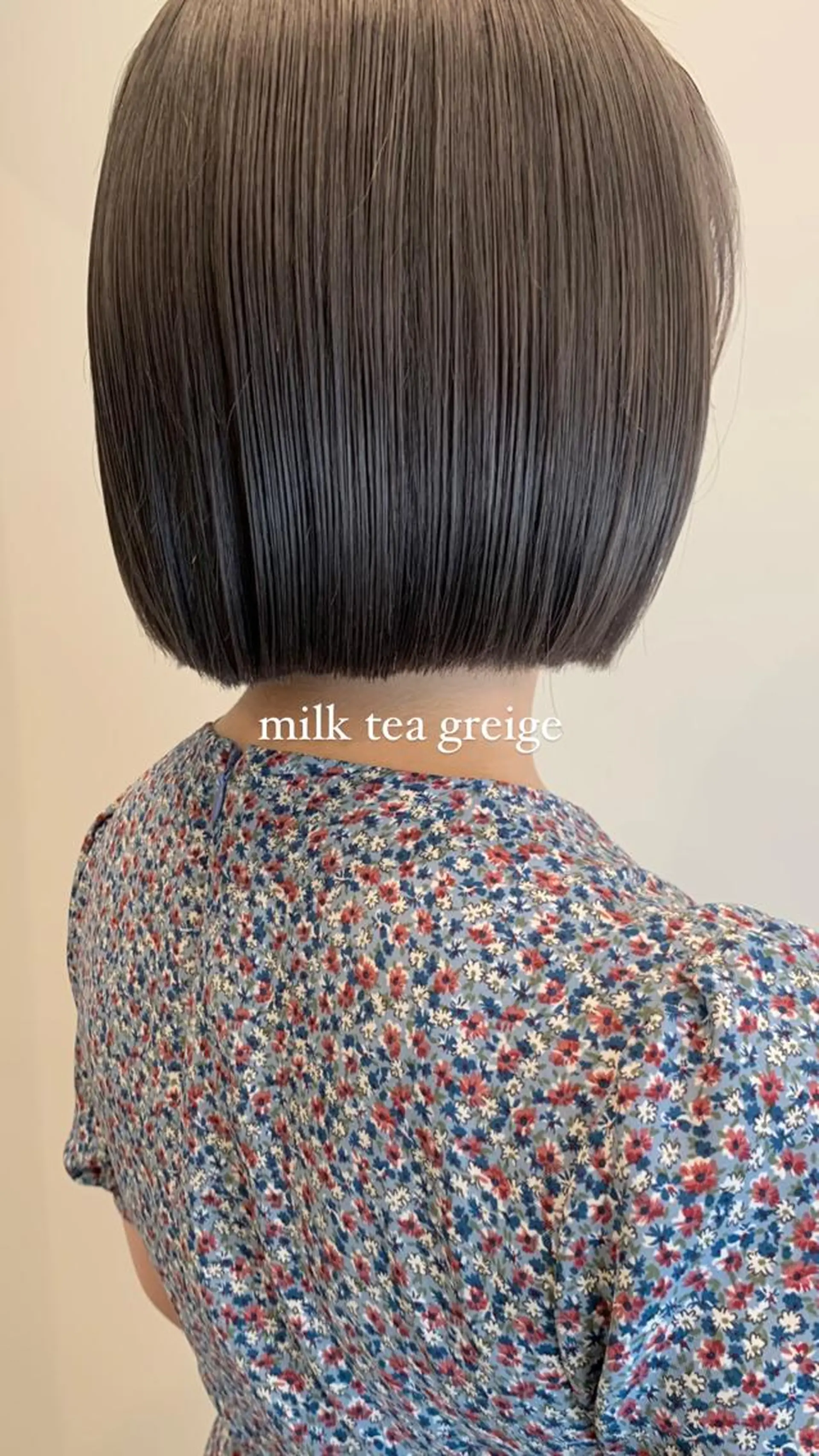 ショート カラー メンズ メンズハイトーン グレージュ ハイトーンカラー ミルクティーグレージュ ボブ ヘアカラー 落合希 Olivebeigeのヘアスタイル