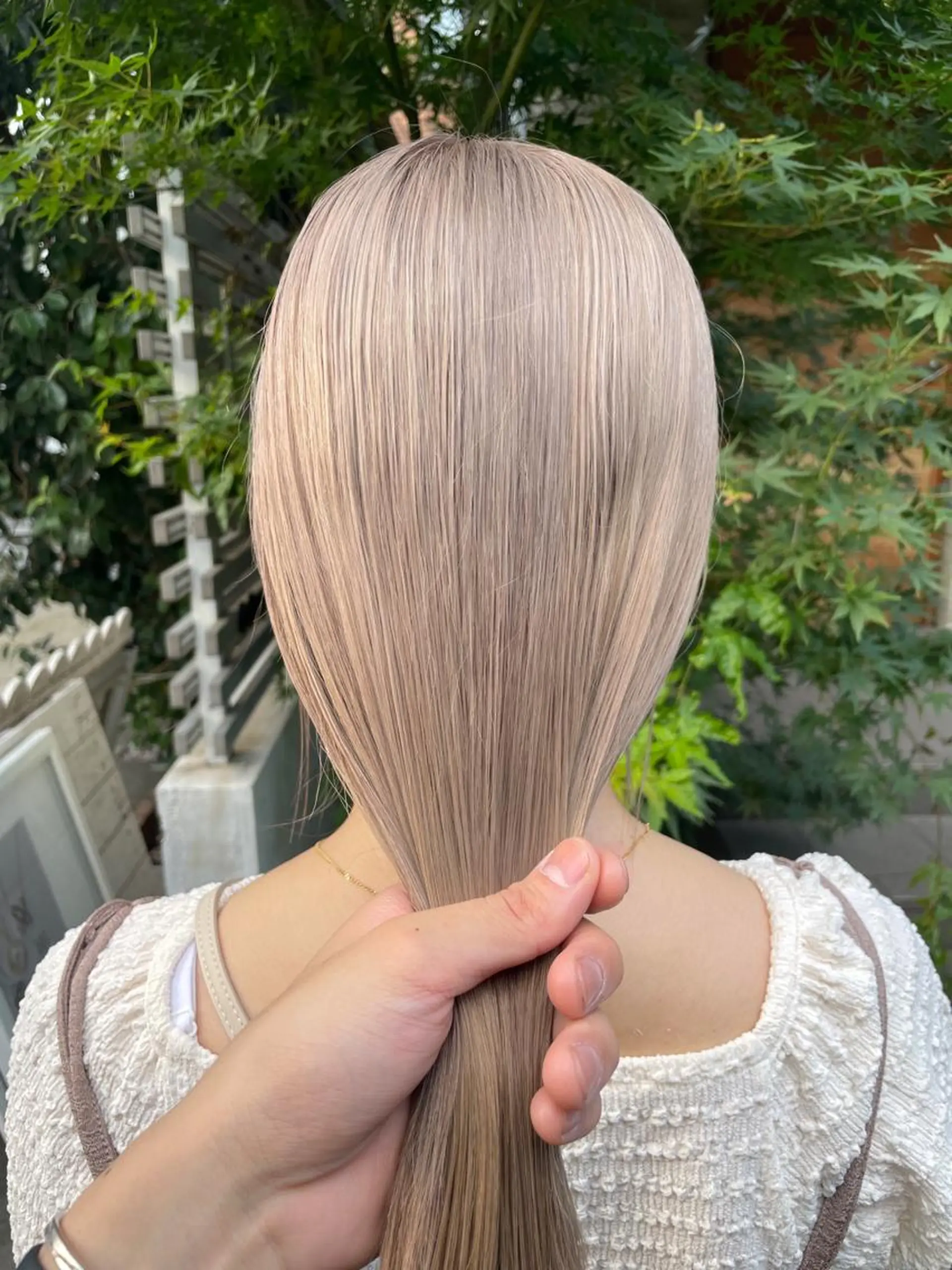 セミロング カラー 顔周りカット 【オノザワリョウ】のヘアスタイル