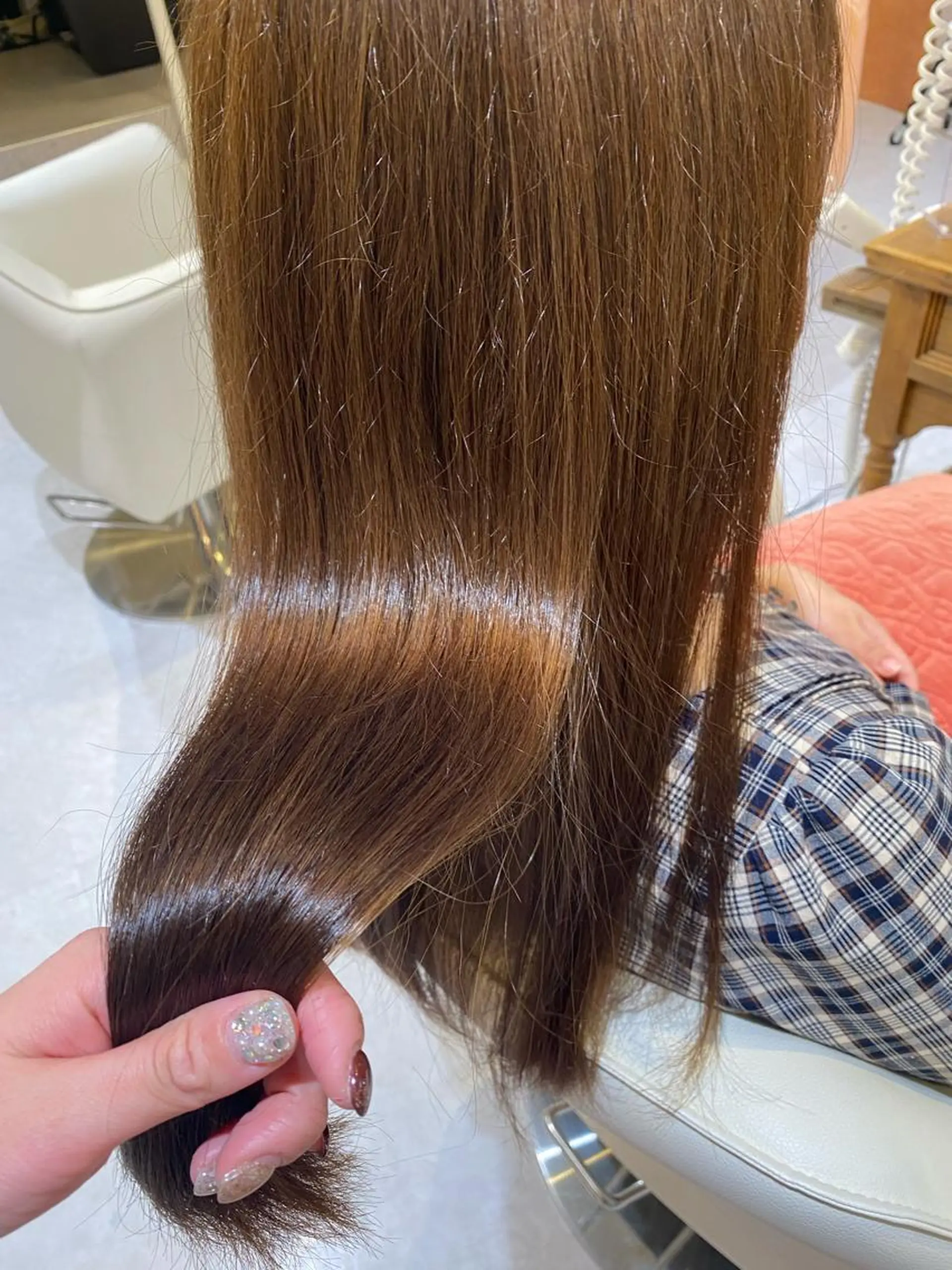 ロング カラー ヘアカラー 梛木 唯のヘアスタイル