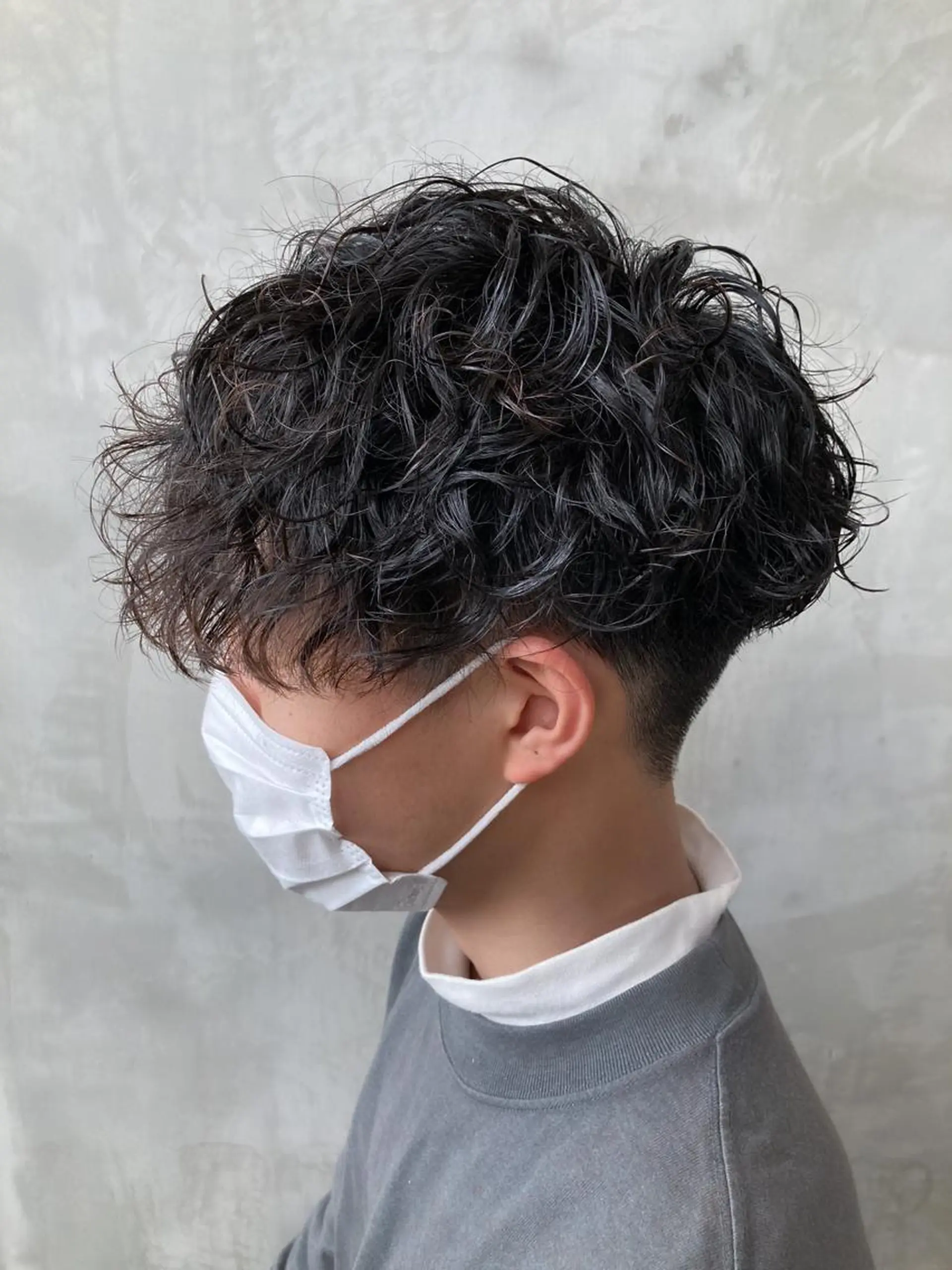 ショート パーマ メンズ 波巻きスパイラルパー マ/シャドウパーマ駿のヘアスタイル