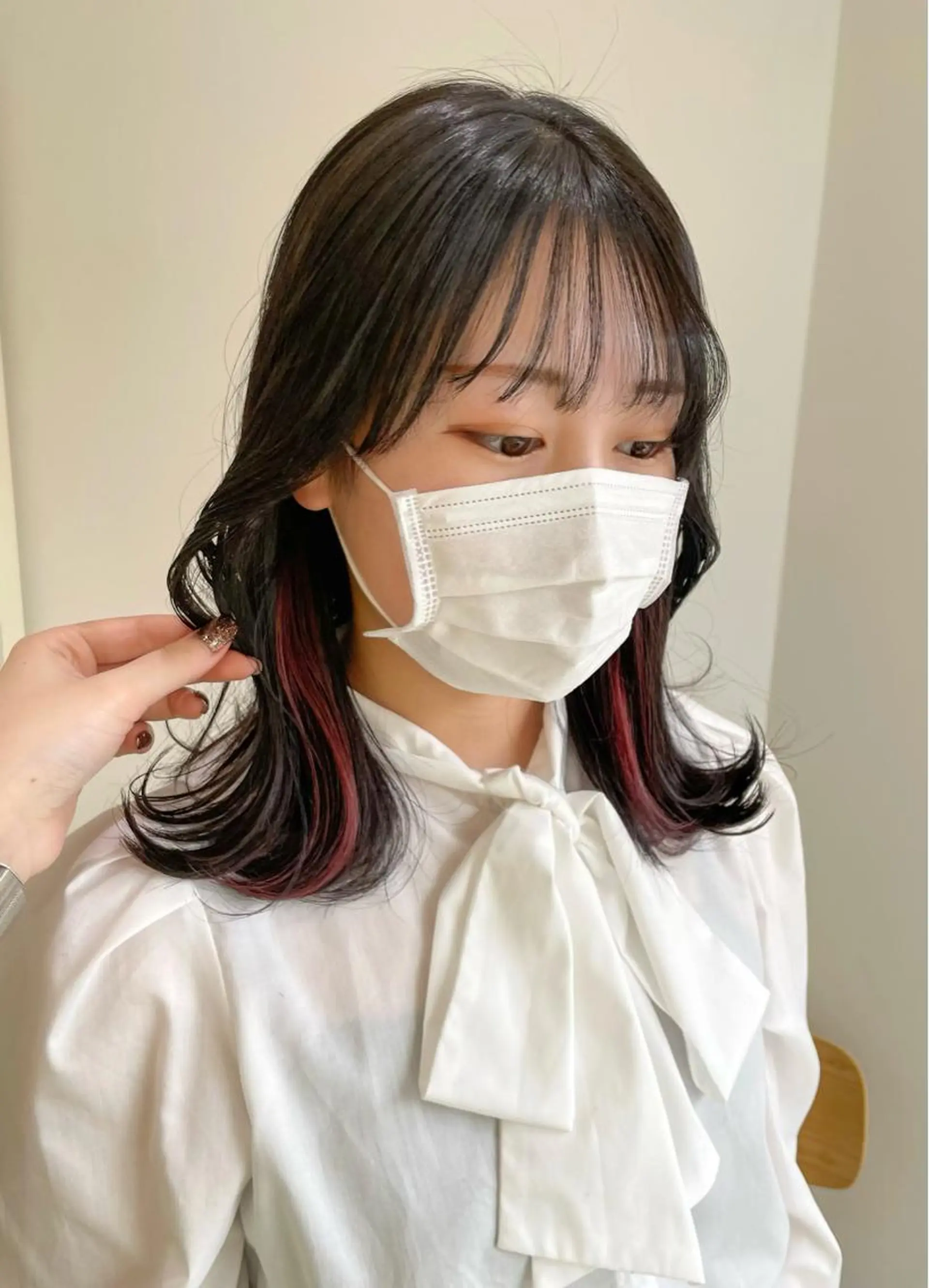 セミロング カラー mir MIYUのヘアスタイル