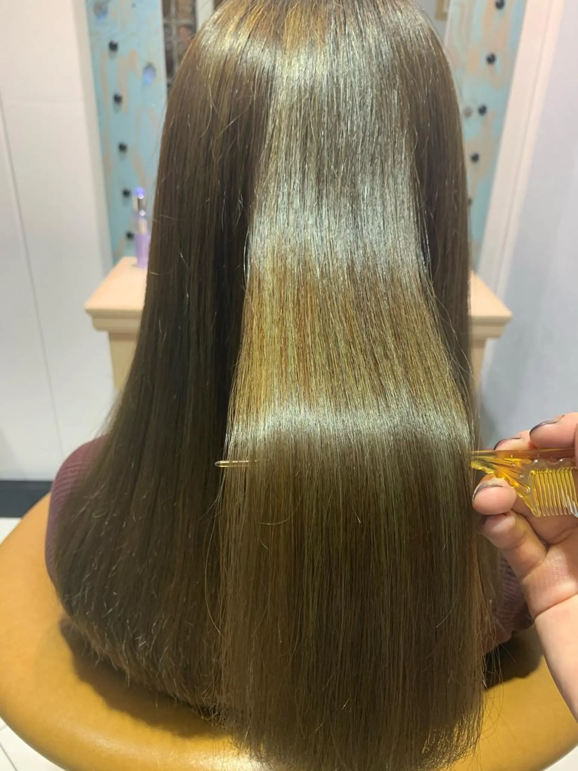 ロング カラー パーマ ヘアアレンジ 髪質改善 トリートメント トリートメント 髪質改善 の達人/杉原碧仁のヘアスタイル