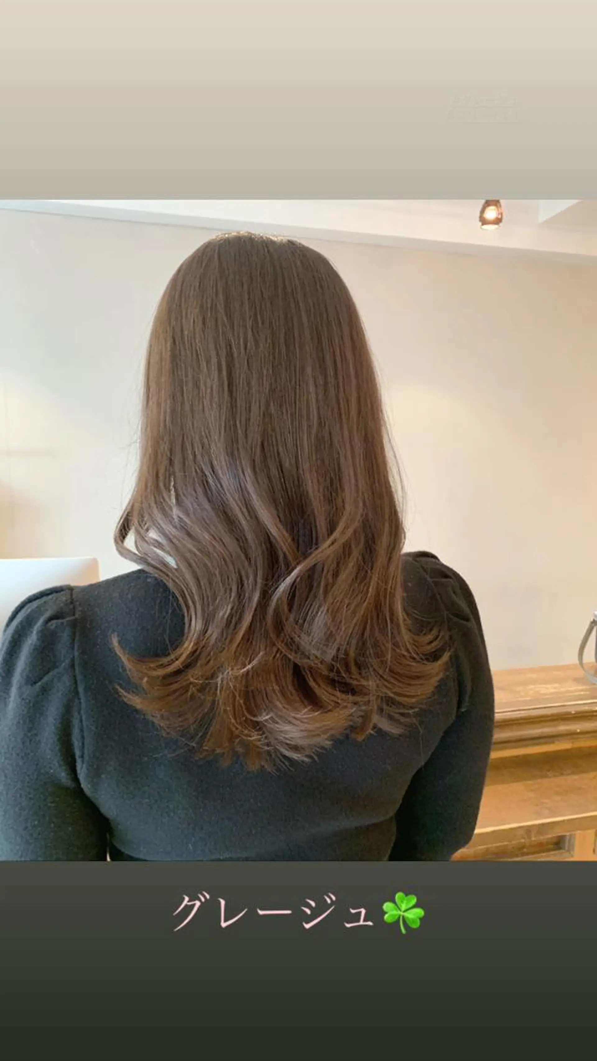 セミロング カラー 透明感/オリーブ/ グレージュ/YUKAのヘアスタイル