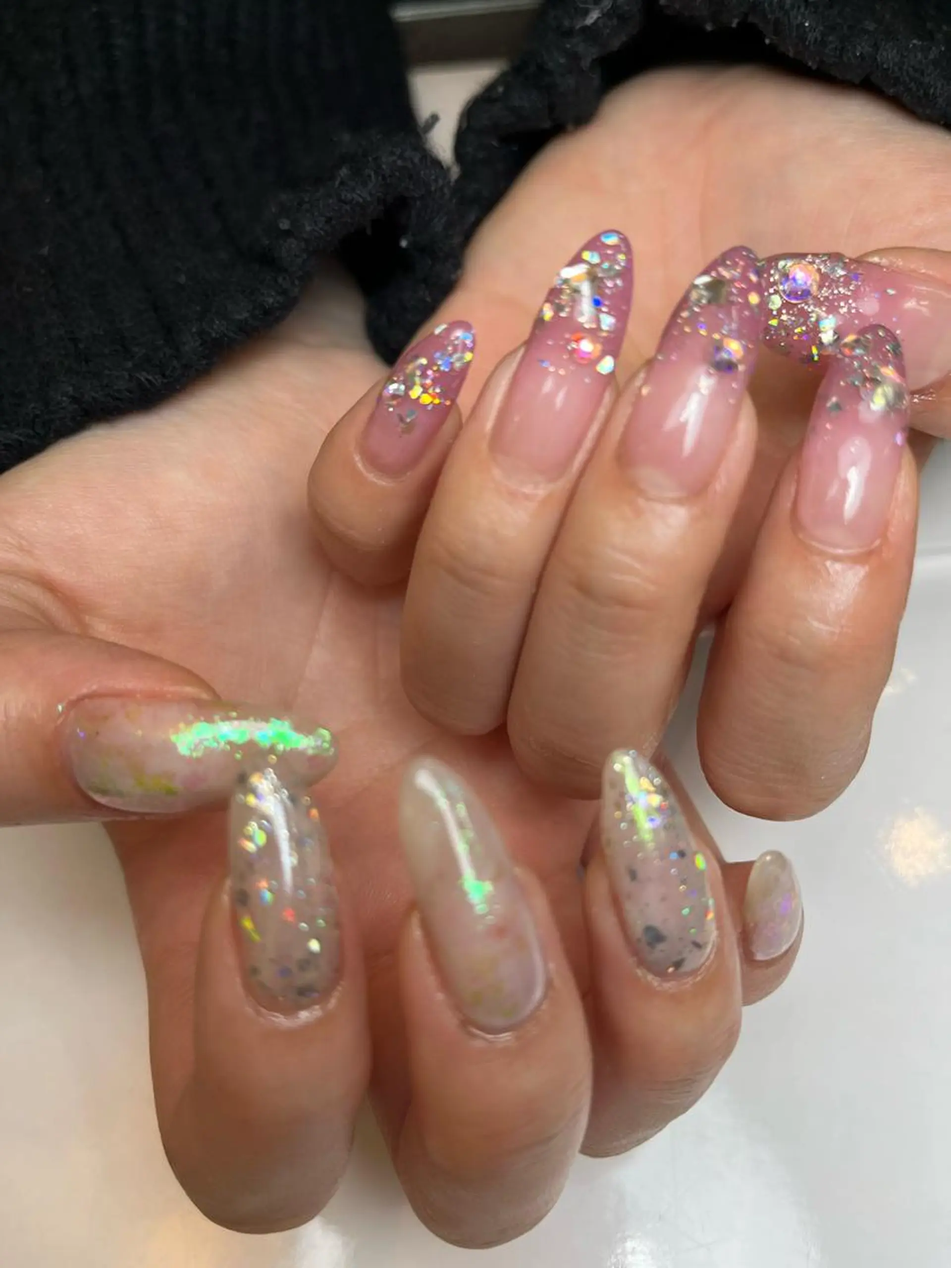 ロング ネイル ロング 長さ出し ロングネイル ネイルチップ aki_orenge nailのネイルデザイン
