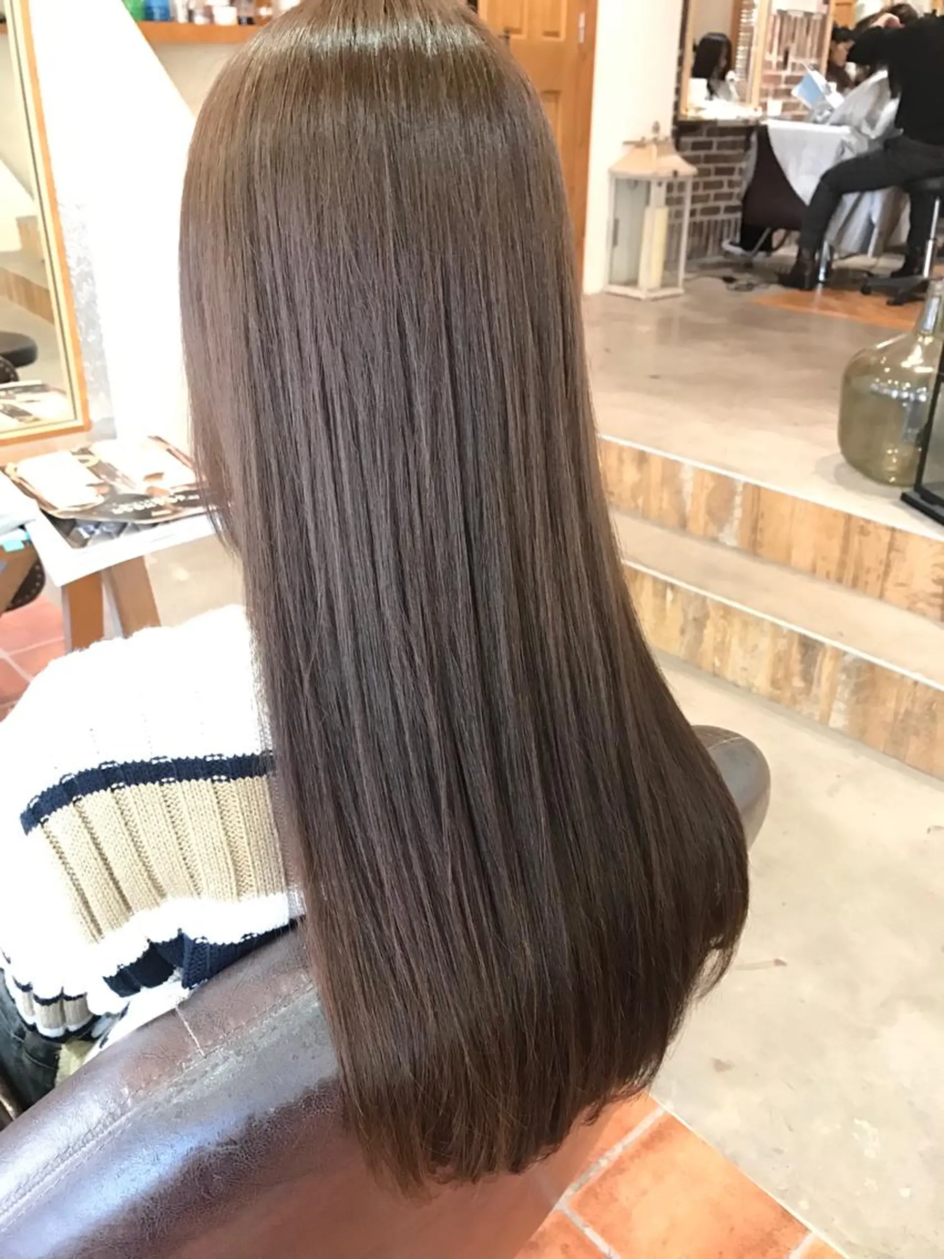 ロング カラー イルミナカラー カット ヘアカラー トリートメント みうら ミウラのヘアスタイル