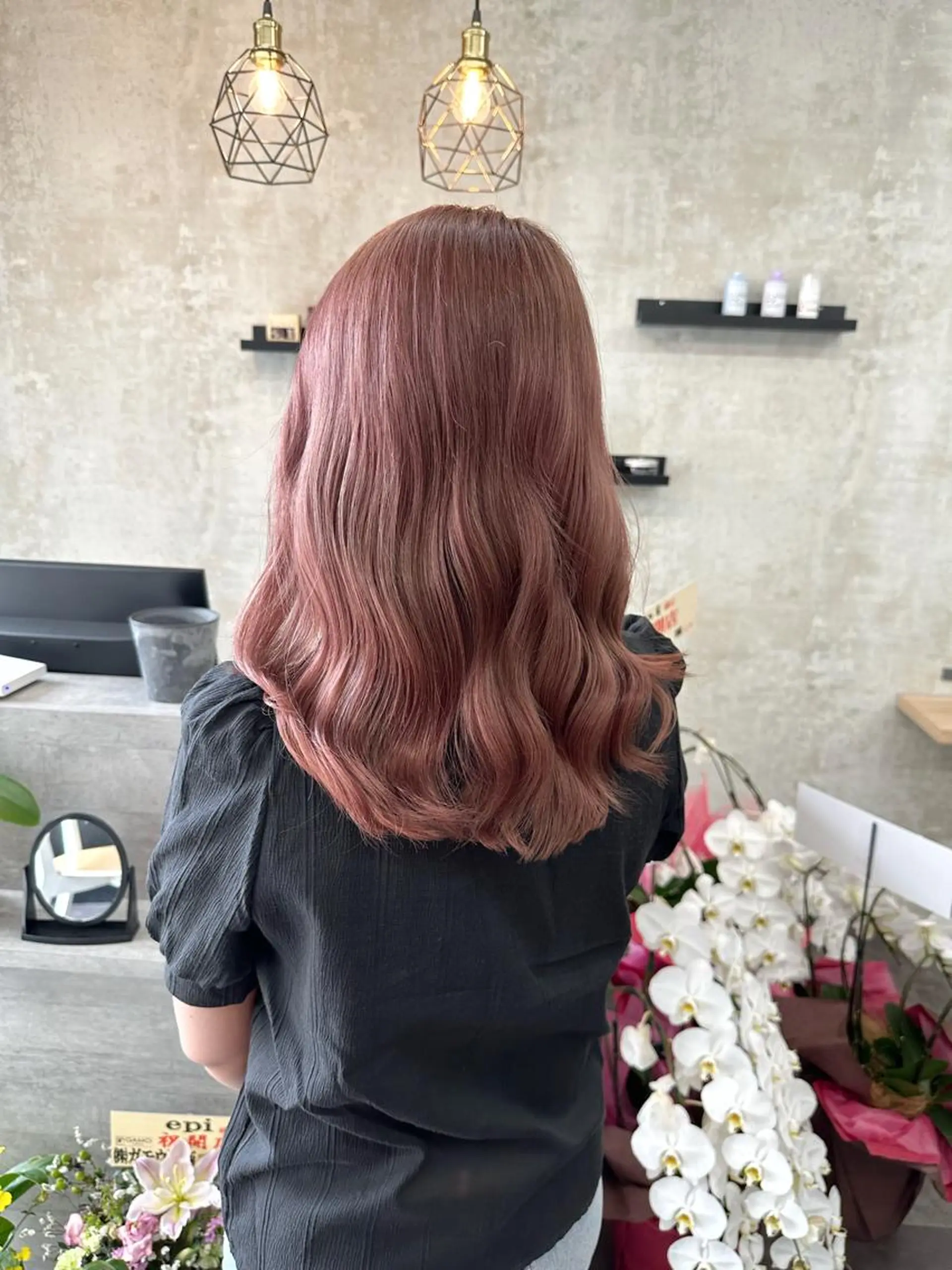 セミロング ヘアカラー トリートメント epi エピのヘアスタイル