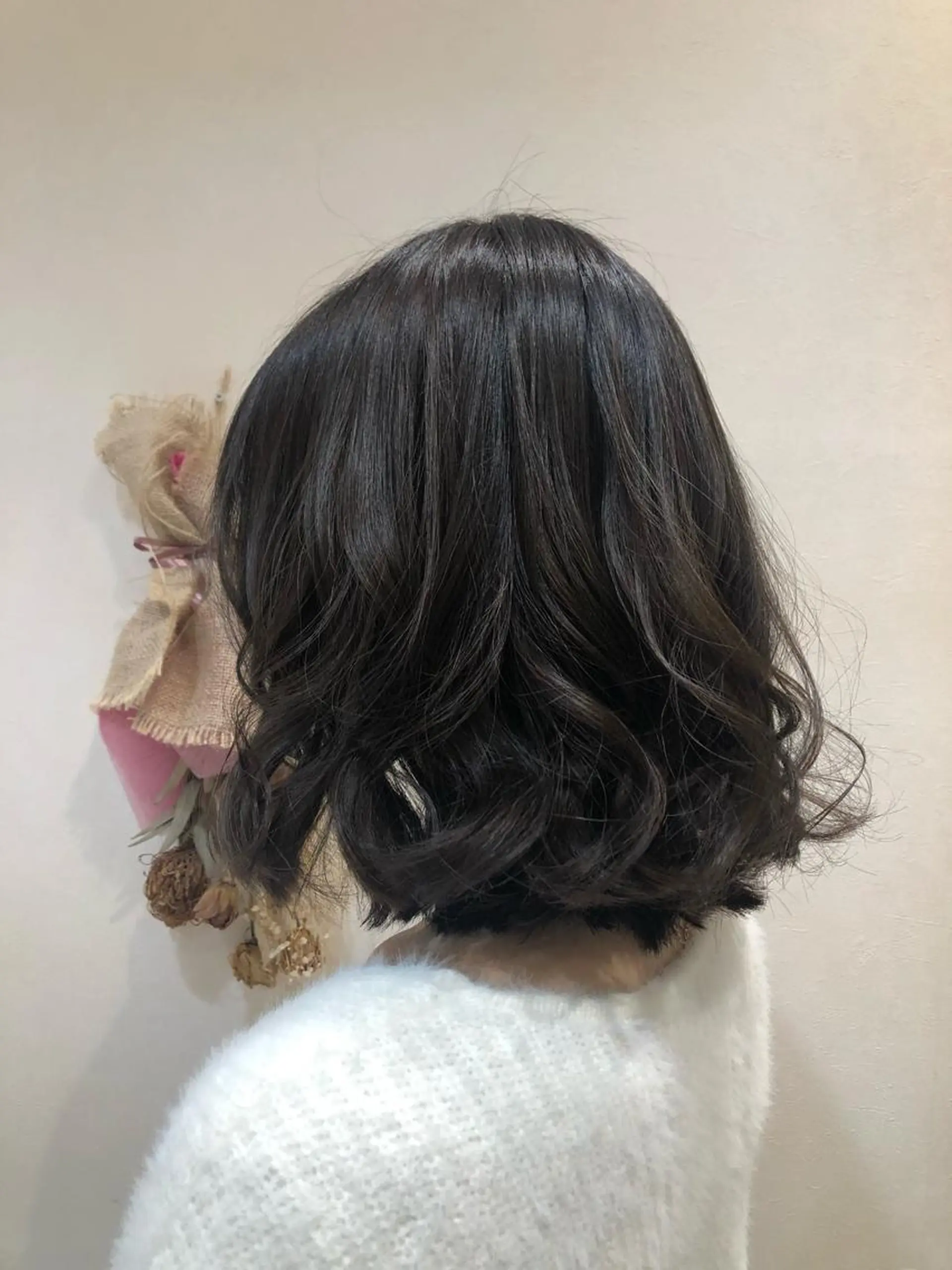 ミディアム カラー カット ツヤ髪カラー💎 佐藤あきのヘアスタイル