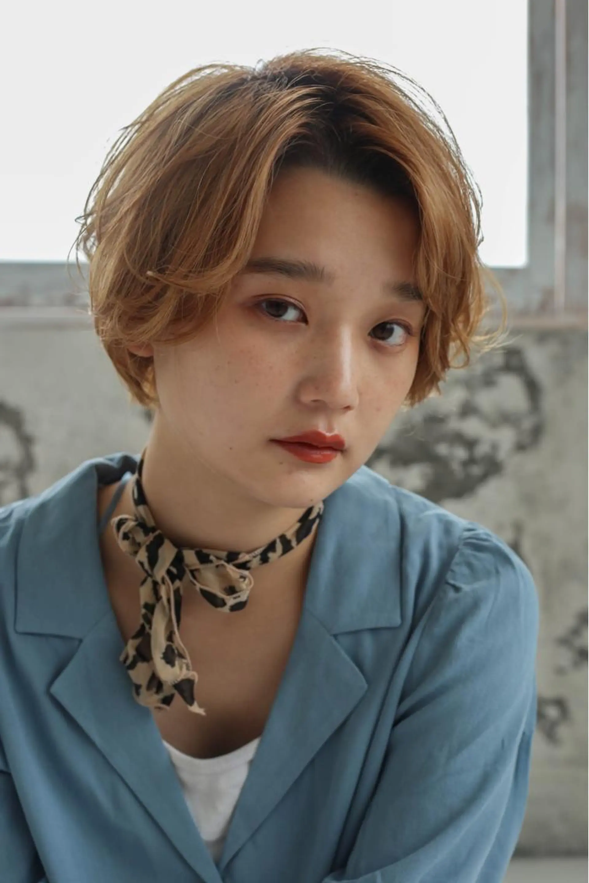 ショート 【完全個室】髪質改善 暖色カラー/山崎唯奈のヘアスタイル