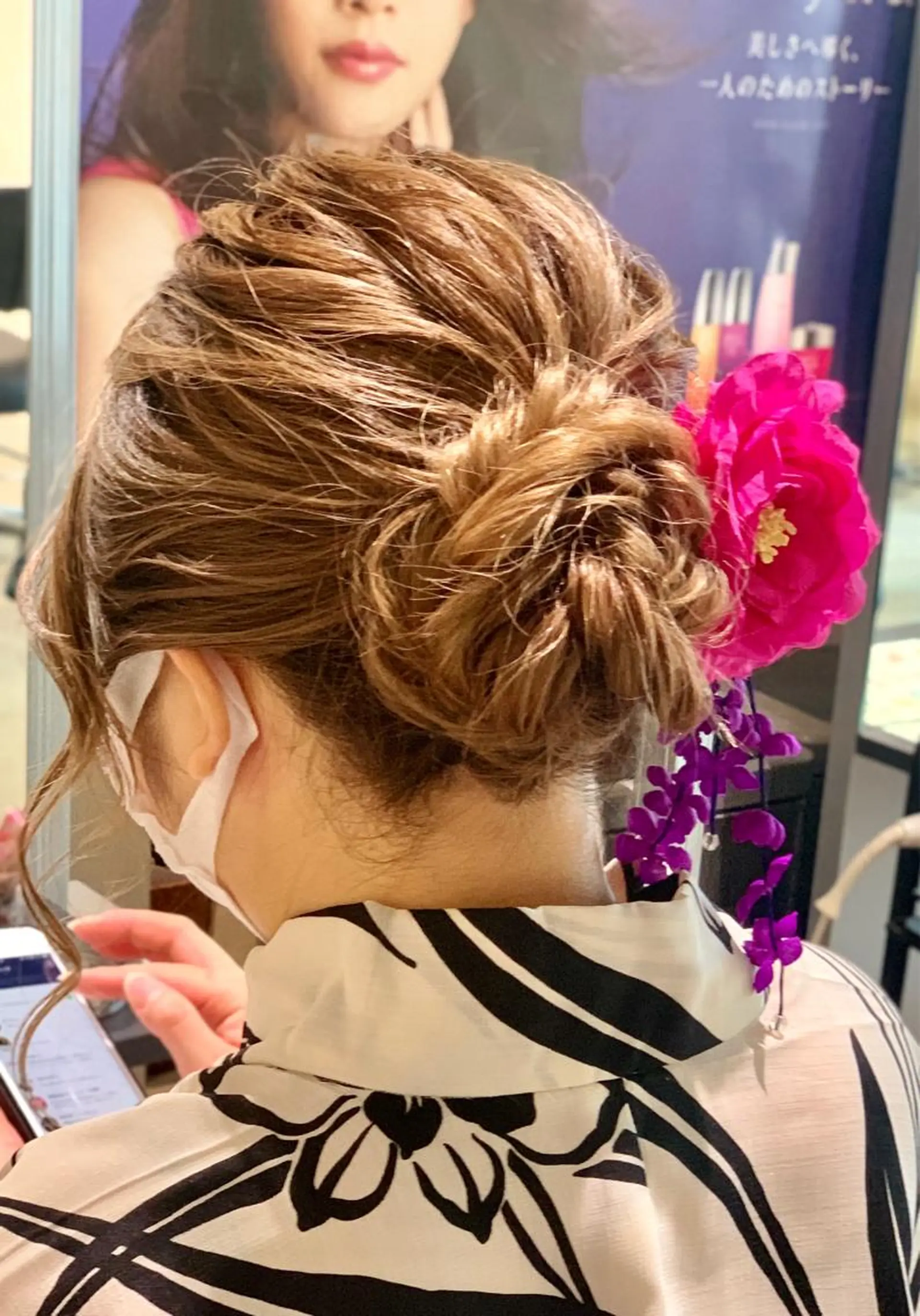 ミディアム Lilly 中谷友里のヘアスタイル