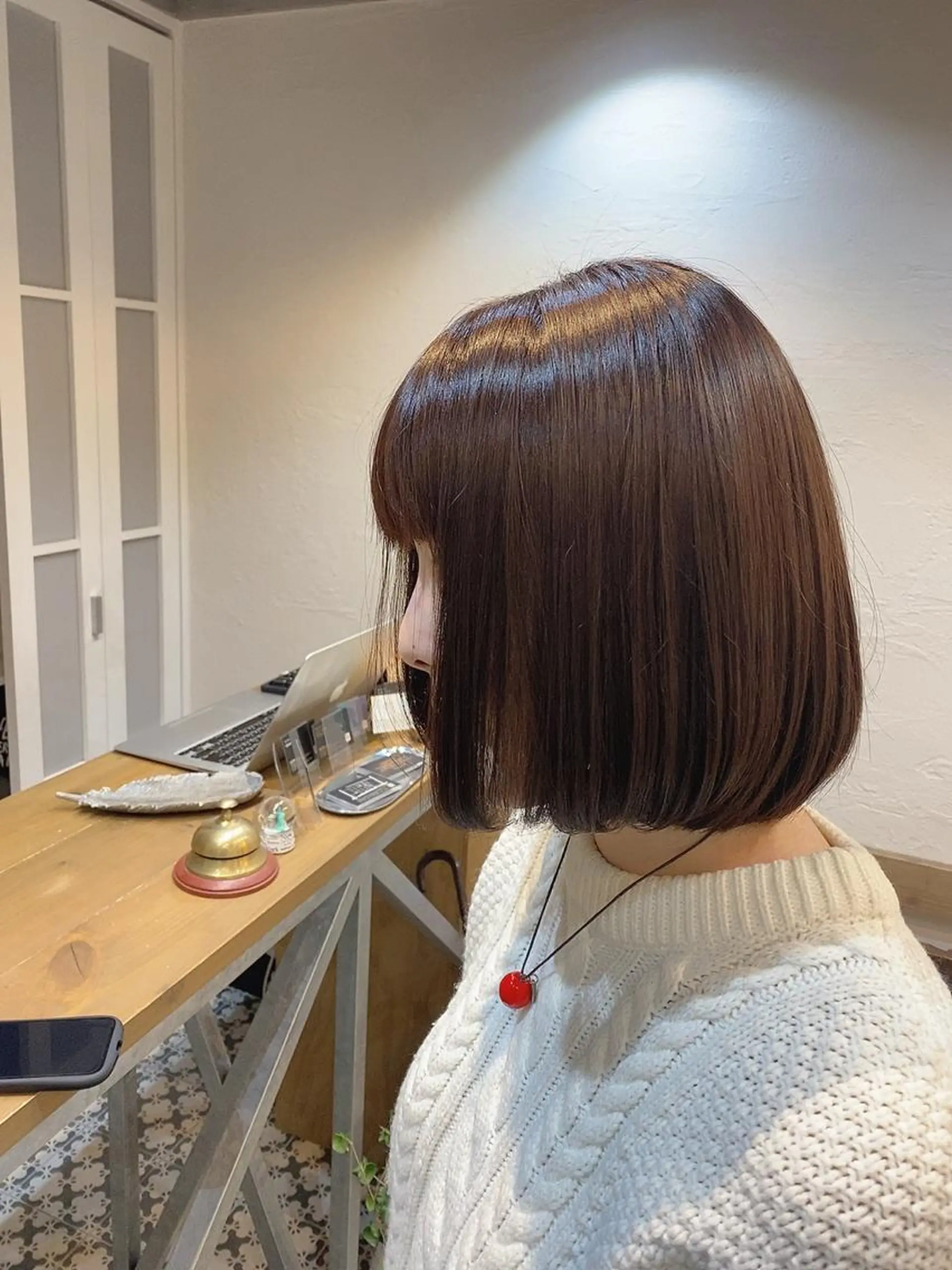 ショート カラー ブラウンカラー ピンクカラー ピンクブラウン ボブ 韓国ヘア☁️ mitsukiのヘアスタイル