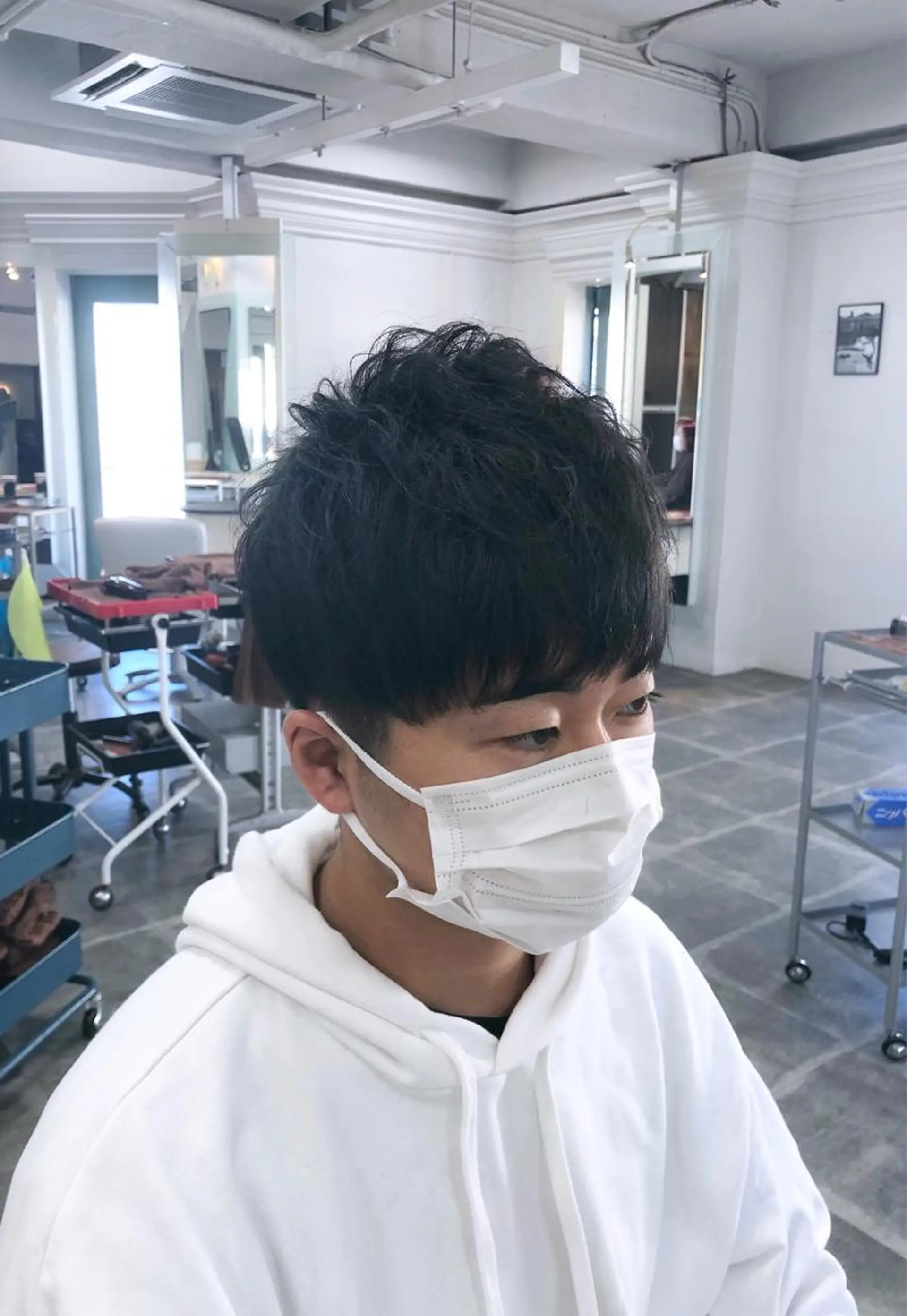 メンズ カット ヘッドスパ レイヤーカット ショート/宮本洋介のヘアスタイル