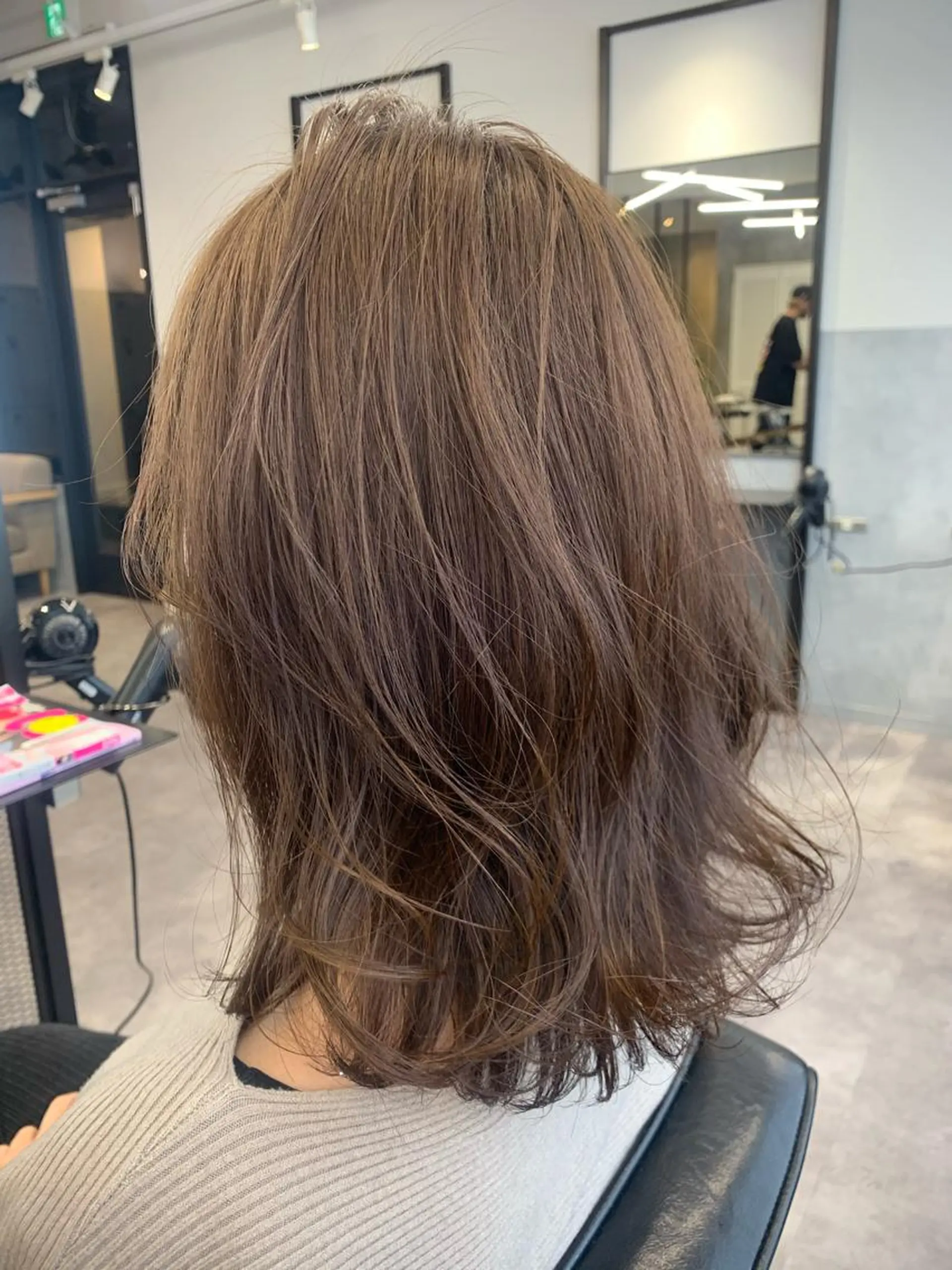 ミディアム カラー ブラウンカラー 透明感カラー Arumeria ❄️富澤翼❄️のヘアスタイル