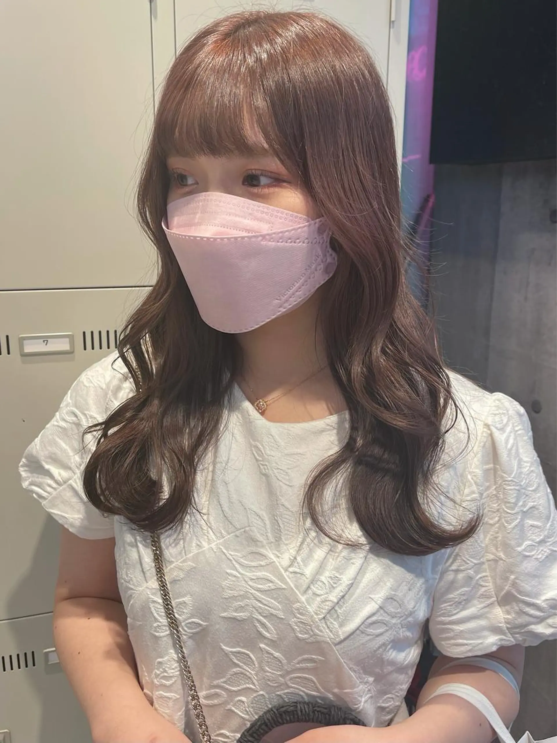 ロング カラー パーマ ヘアアレンジ メンズ キッズ ネイル マツエク・マツパ アイブロウ 🎀韓国レイヤー YURINA🎀のヘアスタイル