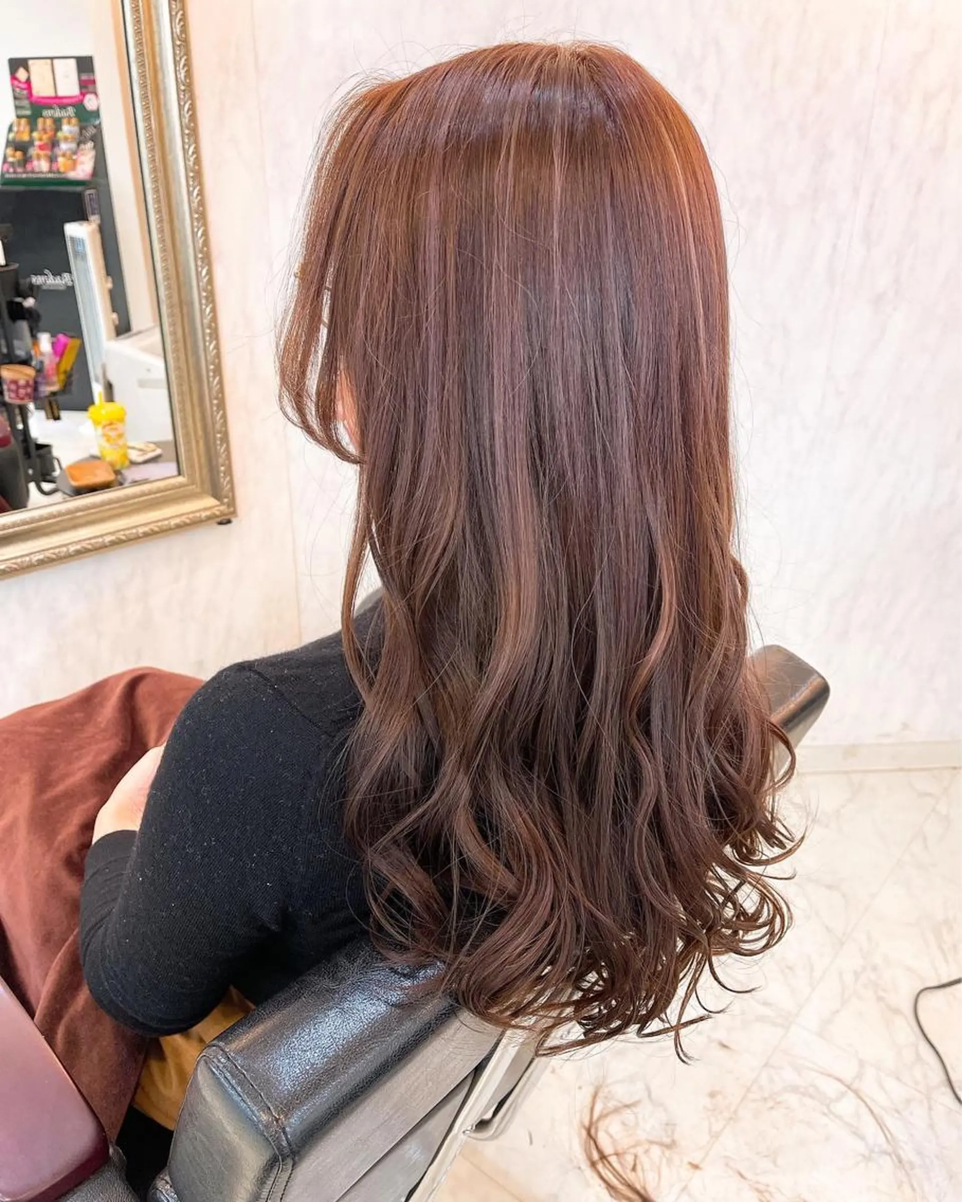 ロング カラー ピンクカラー カット ヘアカラー トリートメント ☆毎月先着15名まで ☆シバタユートのヘアスタイル