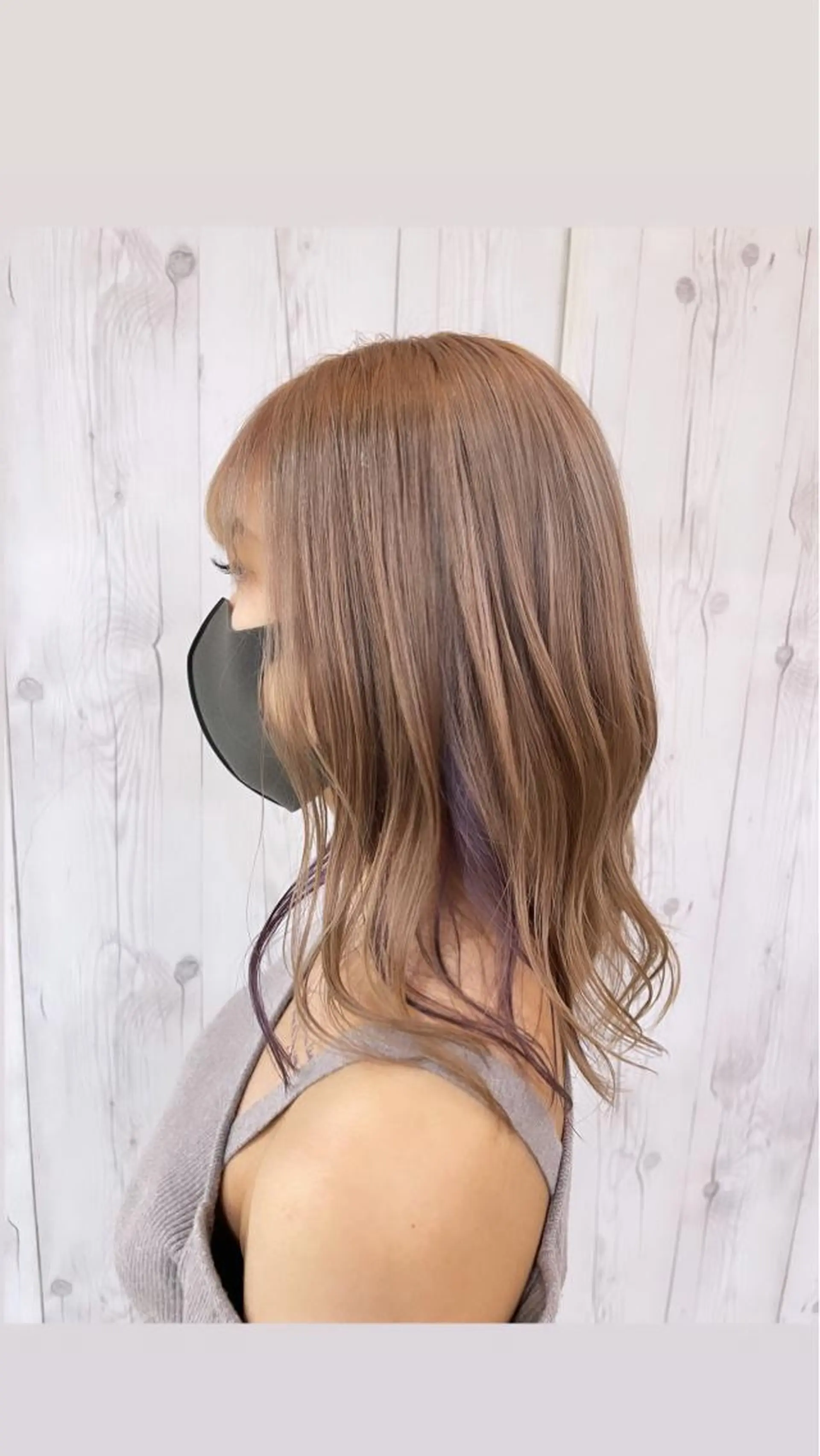 カラー ベージュカラー ミルクティーベージュ カット ヘアカラー 名古屋のピンク好き かずくん🦩のヘアスタイル