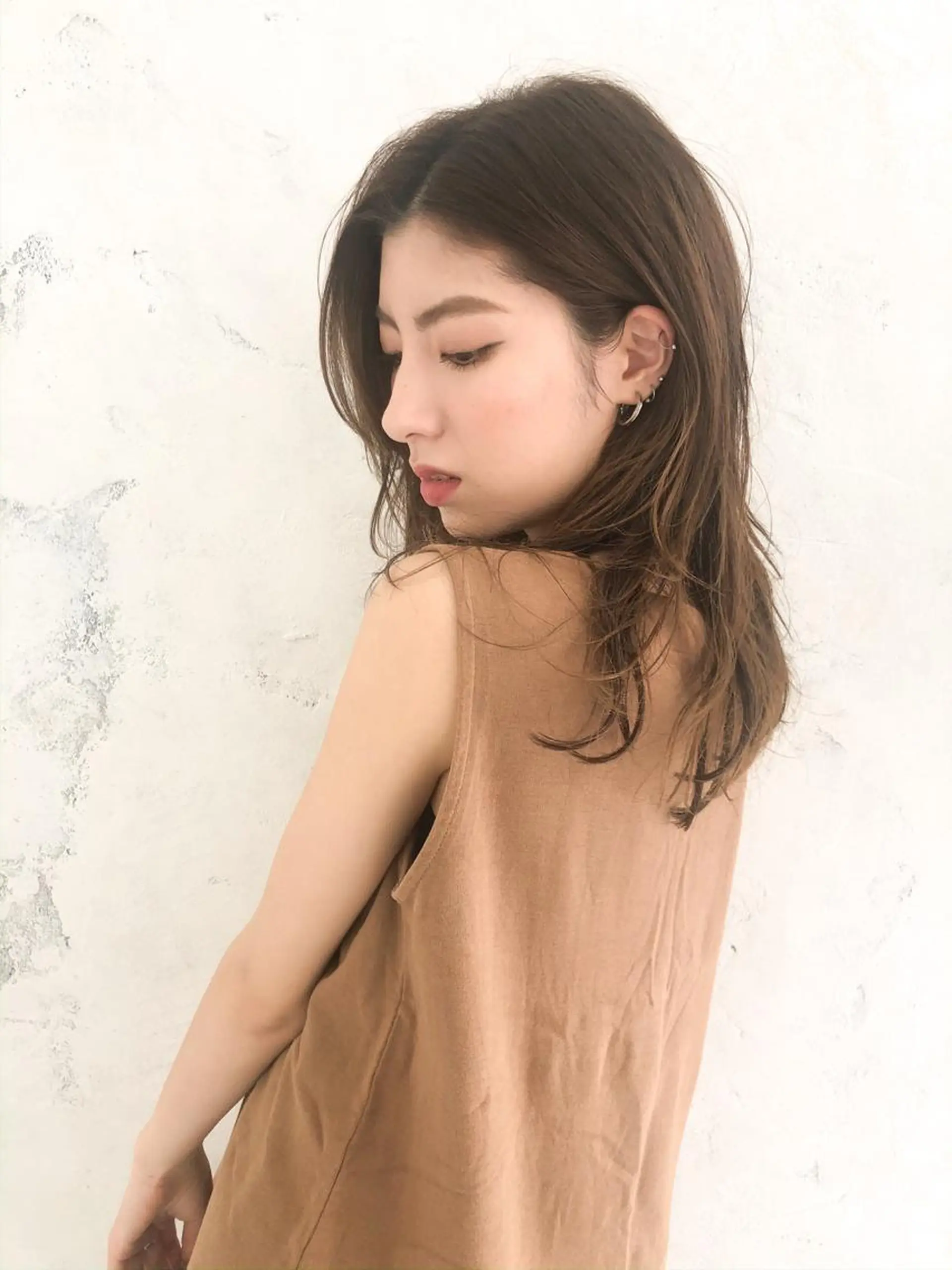 セミロング カット ヘアカラー トリートメント シンタニナオト /梅田茶屋町のヘアスタイル