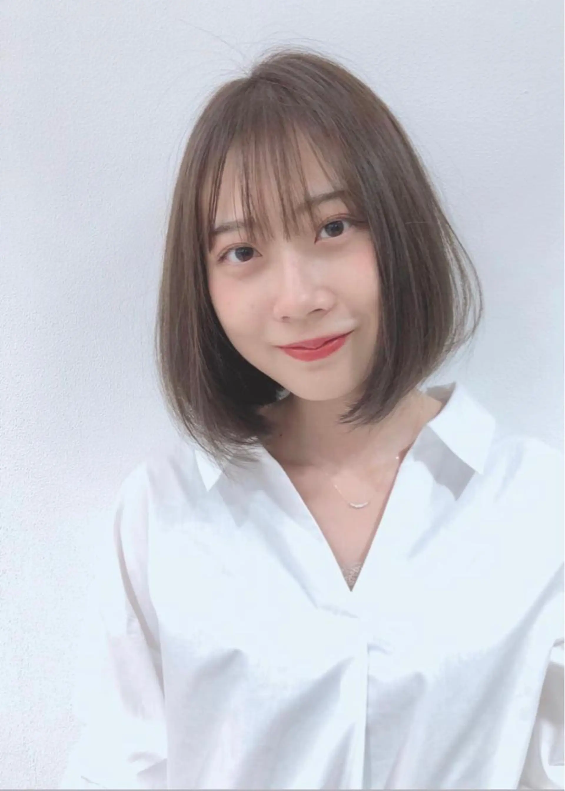 ミディアム 似合わせカット 迫留由弥のヘアスタイル