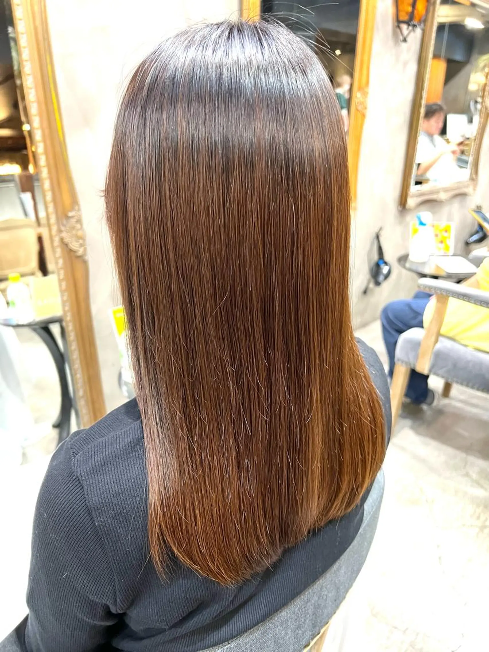 セミロング パーマ 縮毛矯正 GO TODAY 原宿本店所属・髪質改善/縮毛矯正 /DAIKIのヘアスタイル