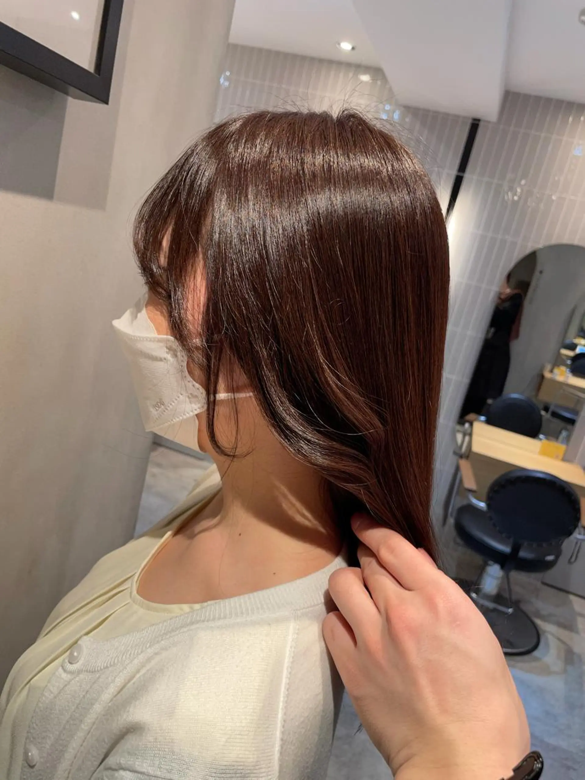 ミディアム 複雑履歴に対応ブリー チ無しダブルカラーのヘアスタイル