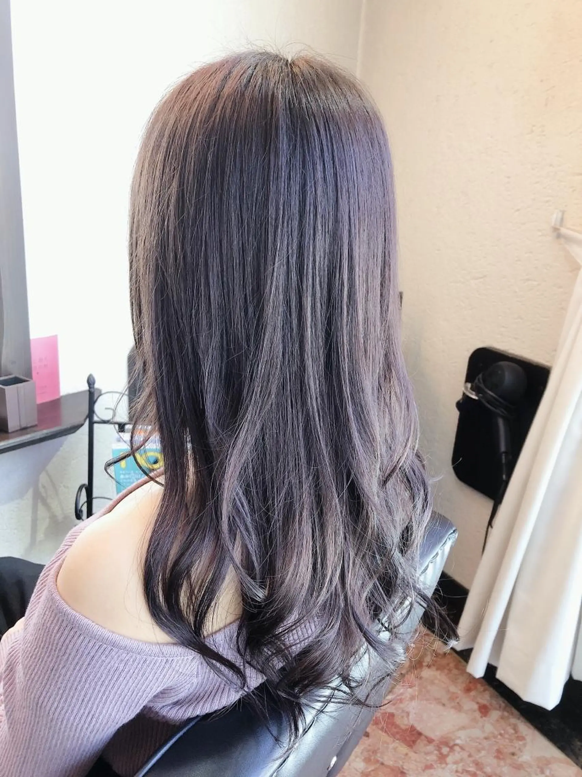 セミロング カラー アディクシーカラー ケアカラー 透明感カラー グレージュ イルミナカラー カット ヘアカラー トリートメント 菊池 貢平のヘアスタイル
