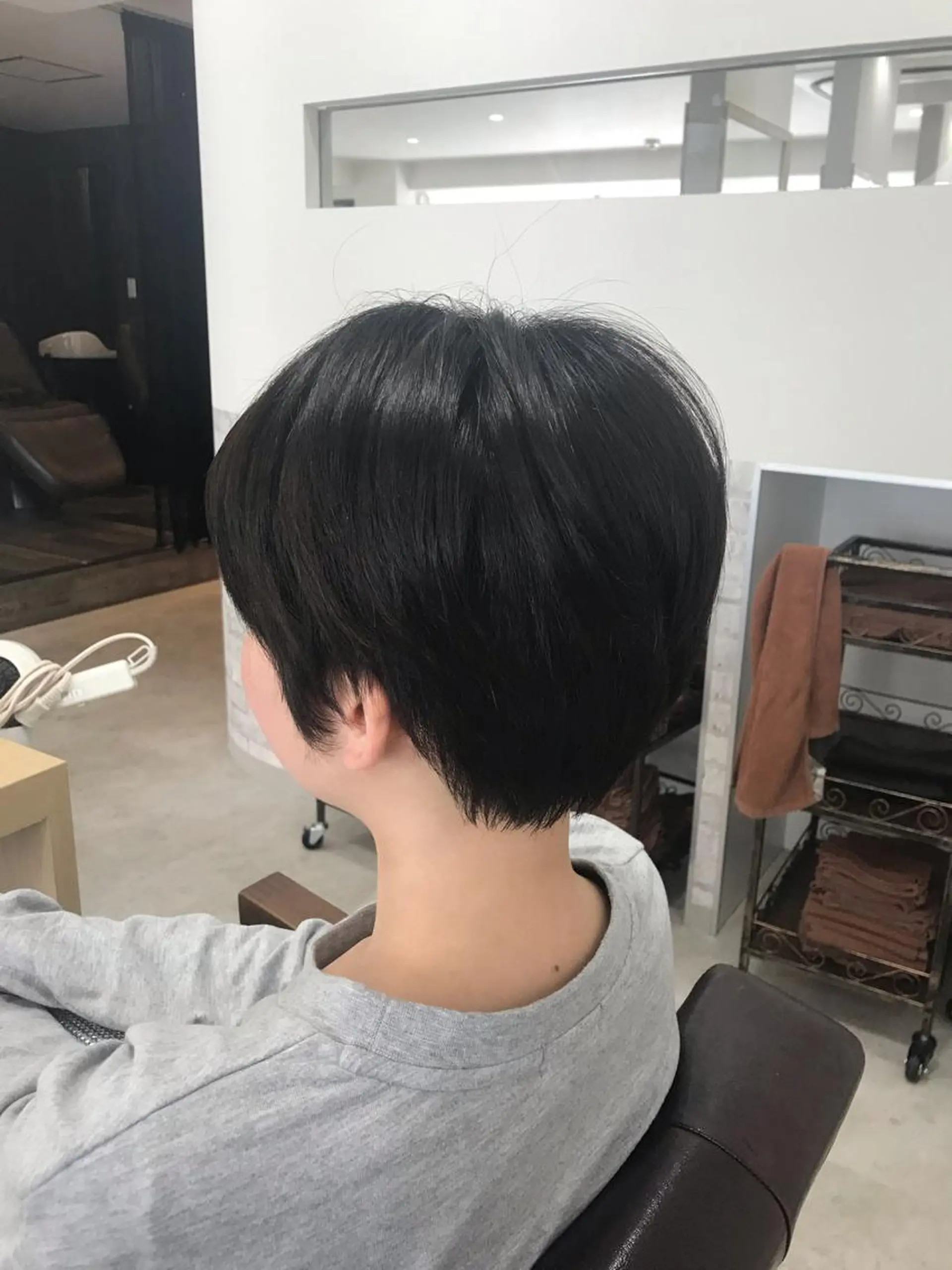 ショート ハンサムショート ボブ ショートヘア ヘアカラー トリートメント マンツーマン/透明感 foi hairのヘアスタイル