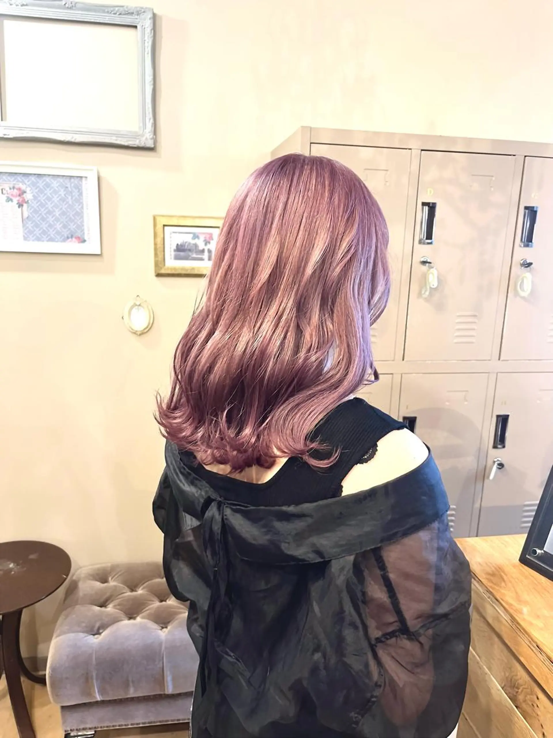 ミディアム カラー ヘアアレンジ S.BLOOM 川崎 翔哉のヘアスタイル