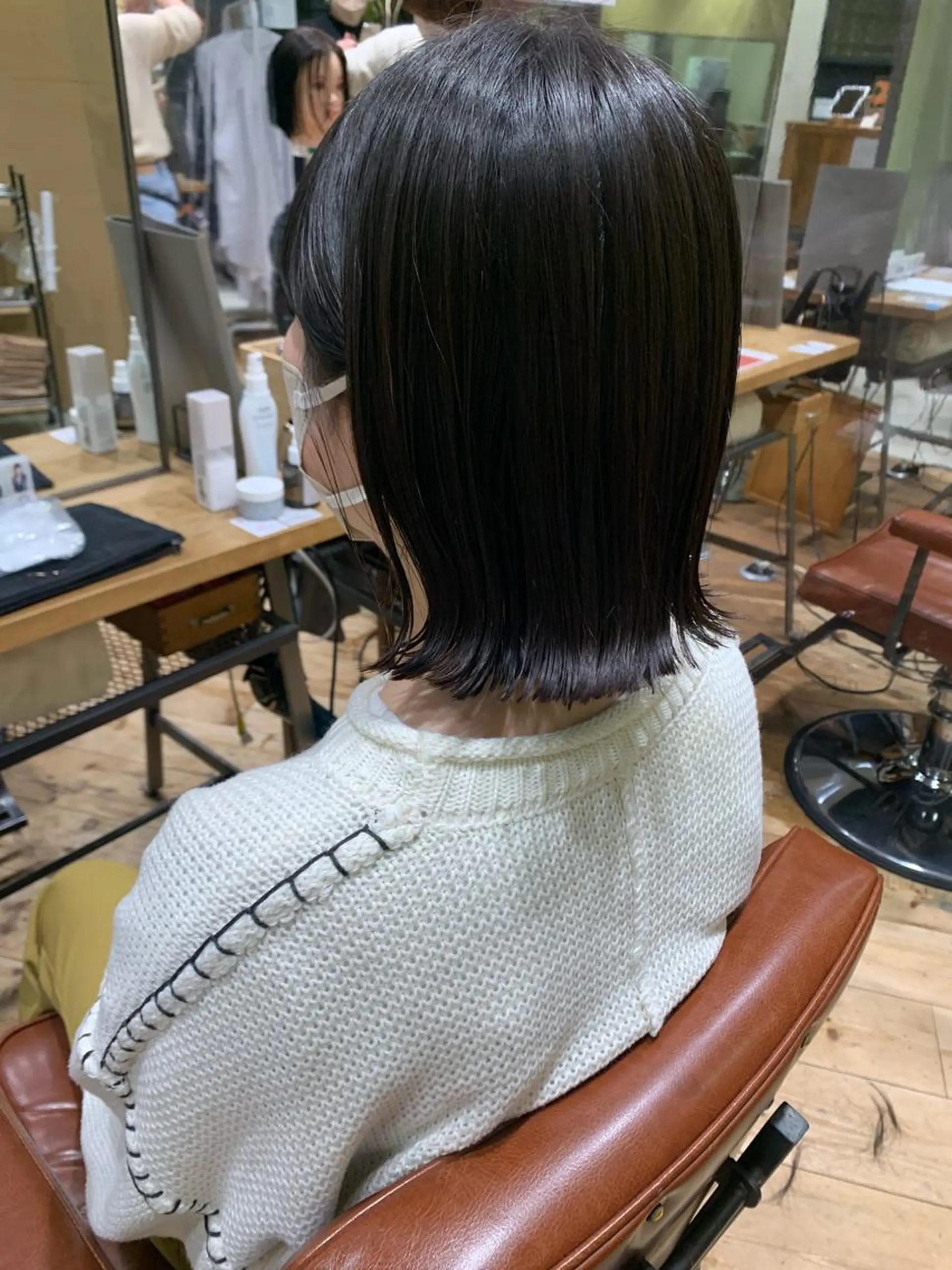 ミディアム ボブ yukie🌷 /暖色🍒梅田サロンのヘアスタイル