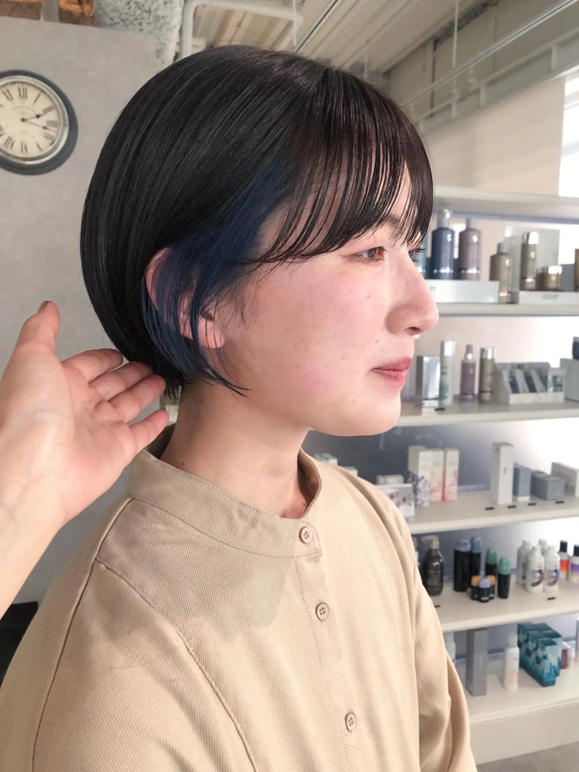 ショート カラー ショートボブ ハンサムショート アッシュ アッシュグレー ブリーチ ショート/パーマ/ カラー/FUKOのヘアスタイル