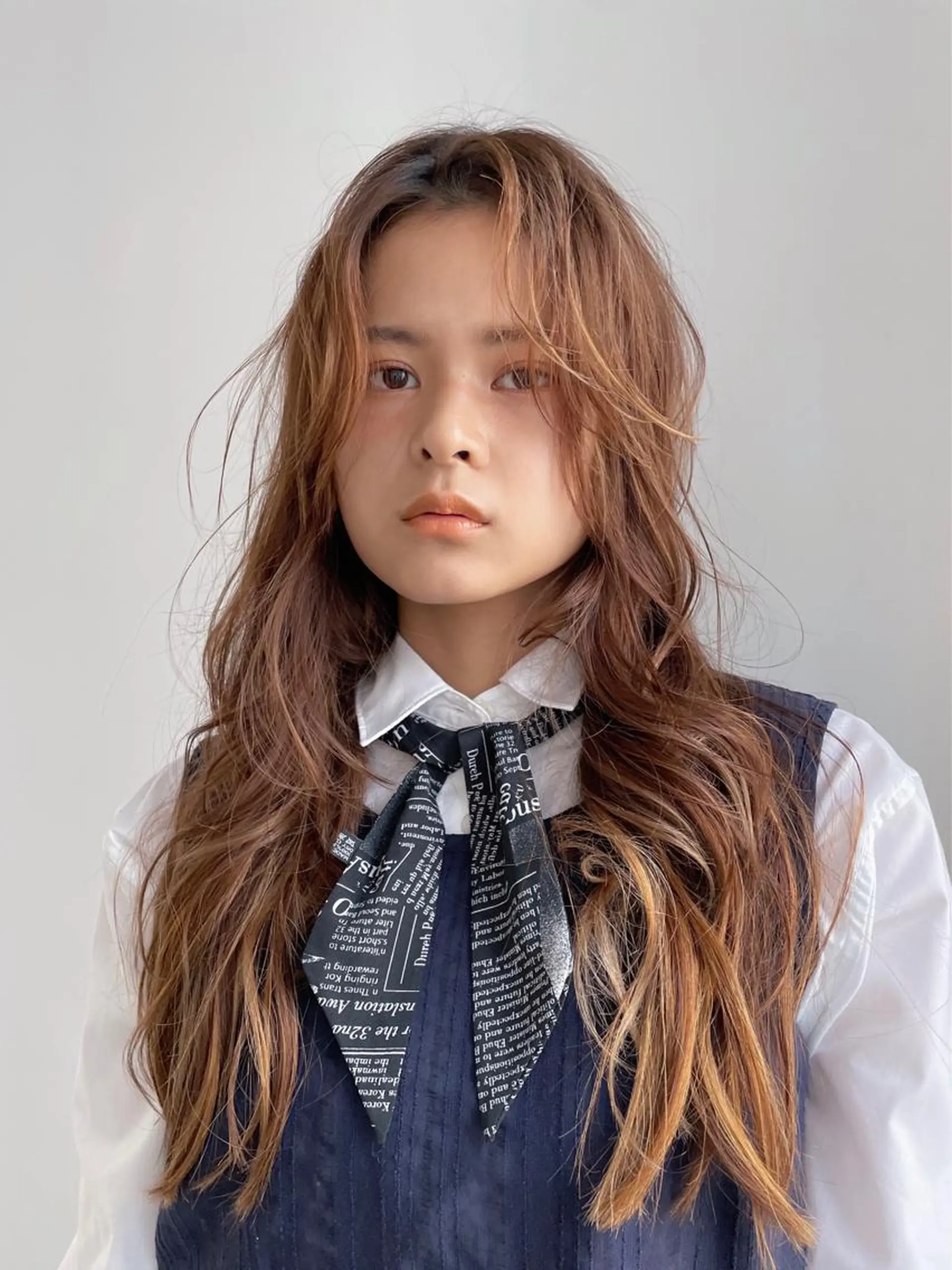ロング パーマ 青木 優歩のヘアスタイル