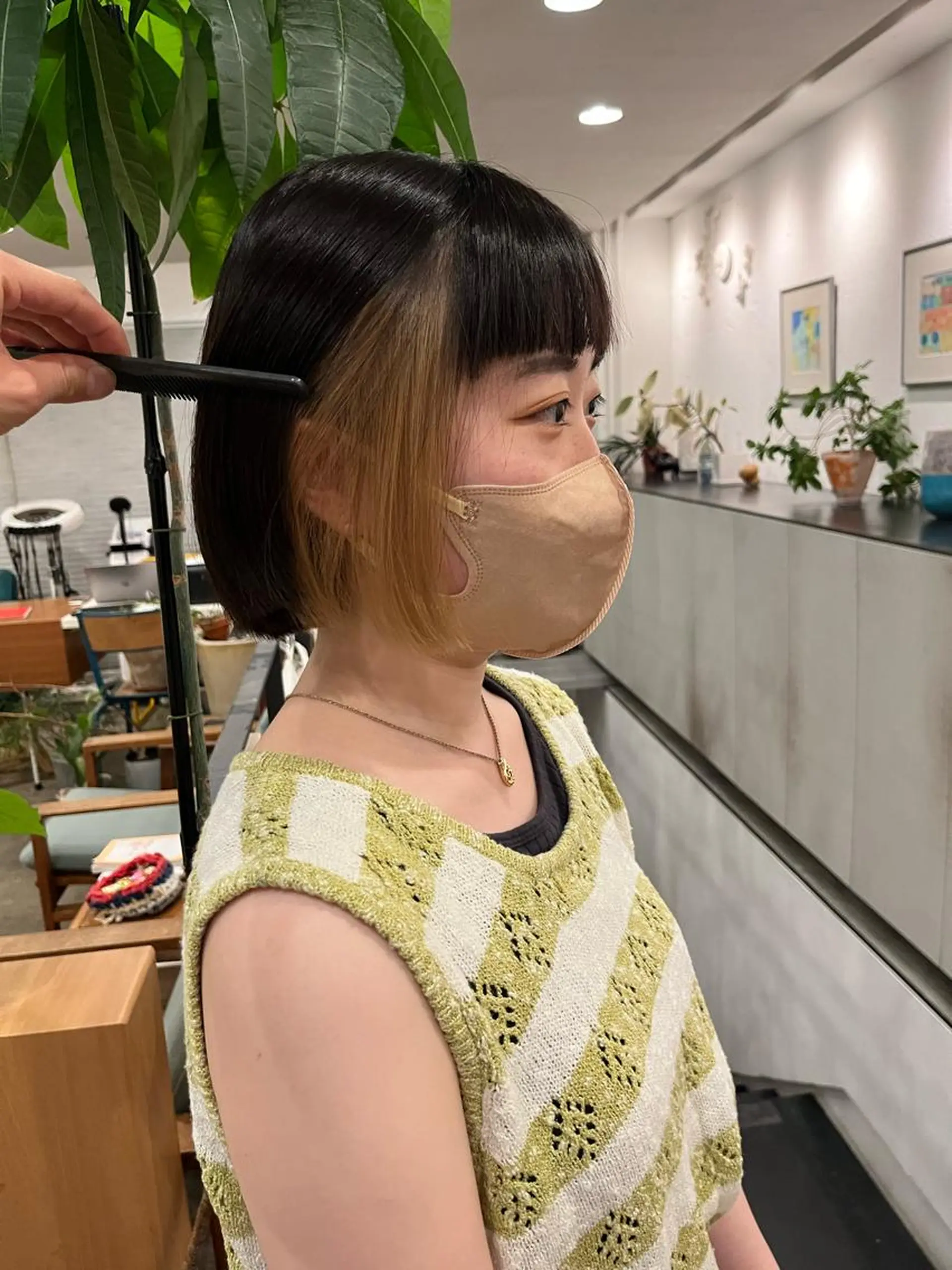 ショート カラー うる艶カラー/恵比寿 ベージュ/丸山陽平のヘアスタイル