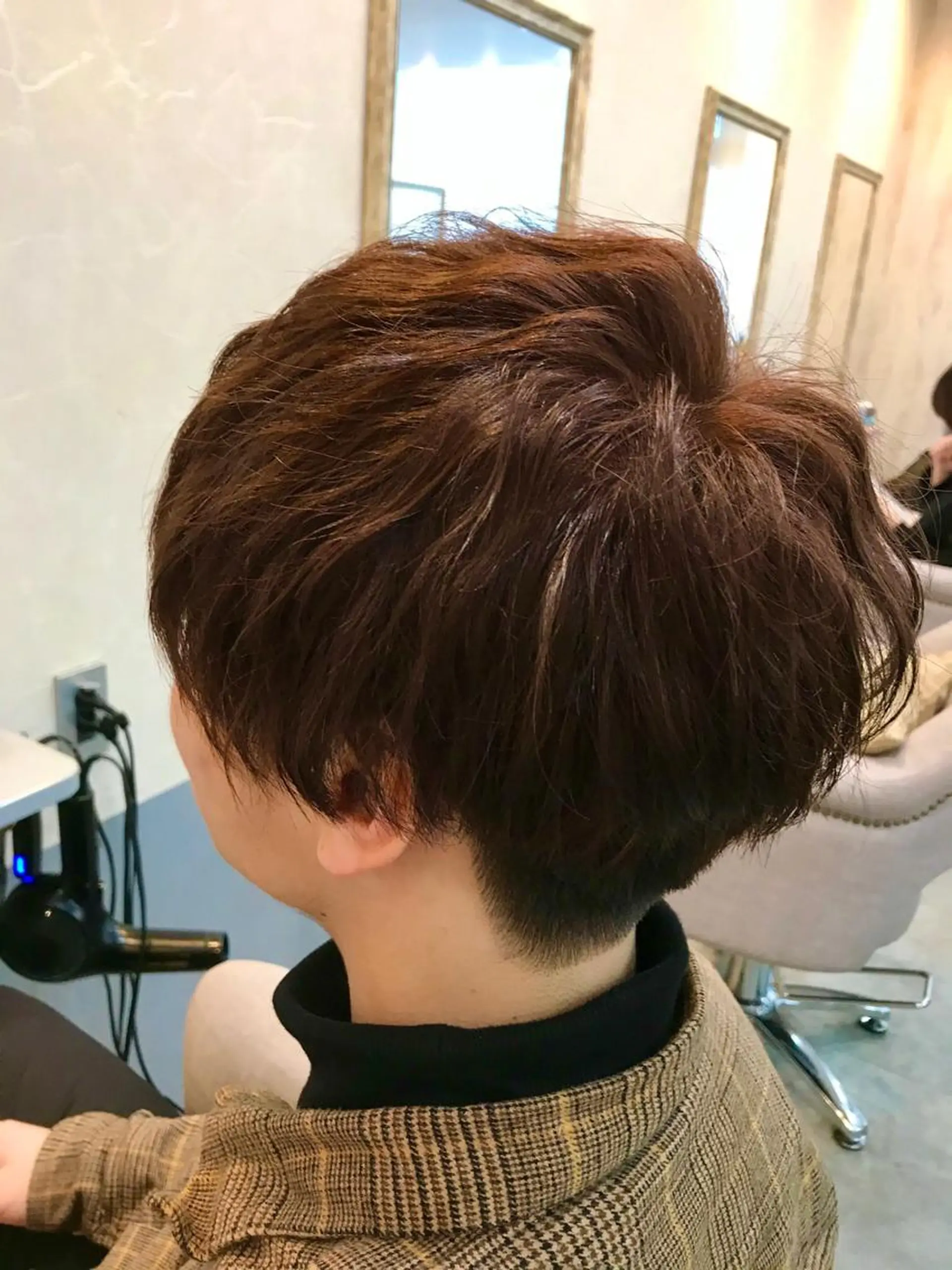 ショート カラー メンズ マッシュ カット ヘアカラー トリートメント 【Zina札幌大通】 店長　福間 和也のヘアスタイル