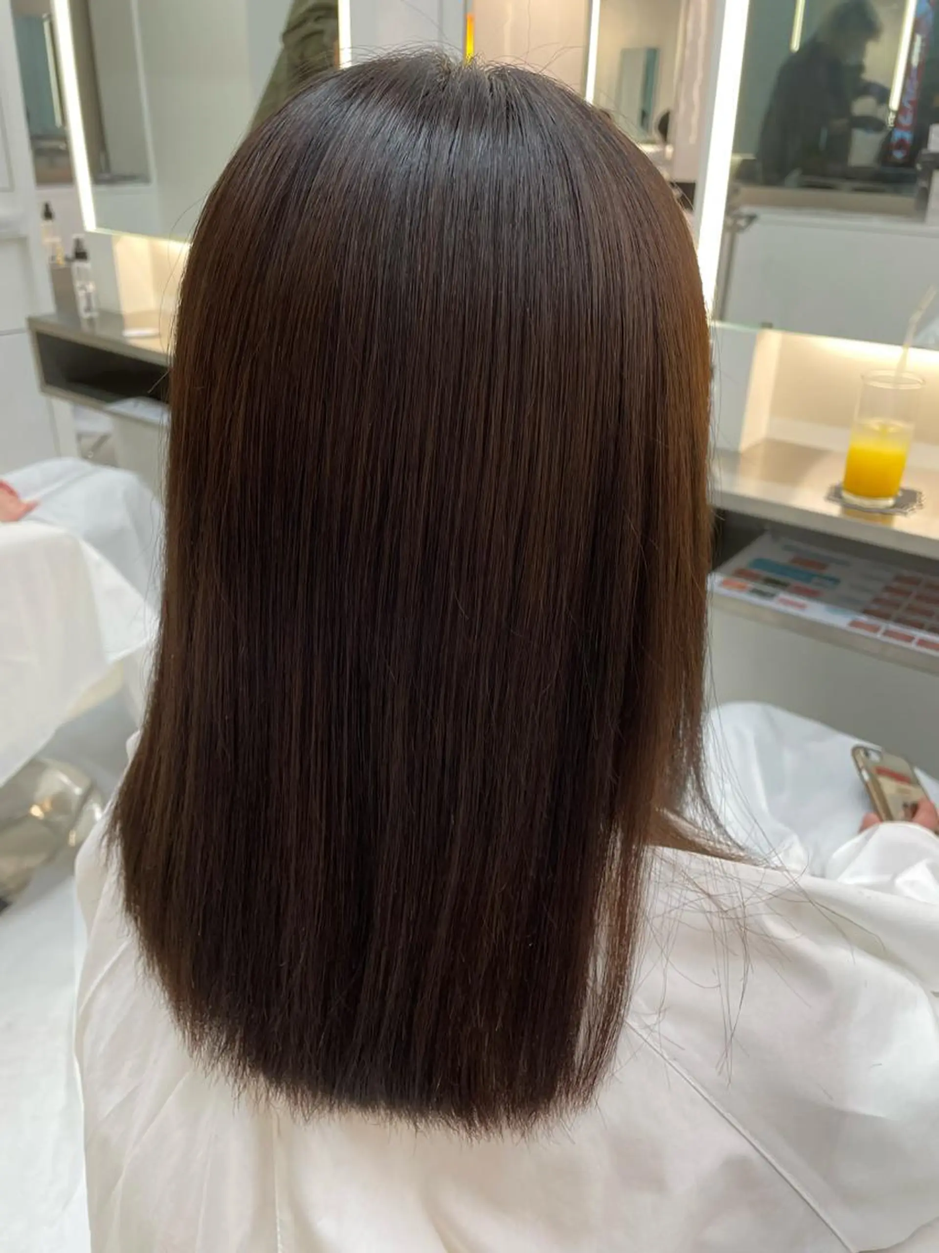 セミロング 縮毛矯正 💈髪質改善メニュー 佐藤 萌💈のヘアスタイル