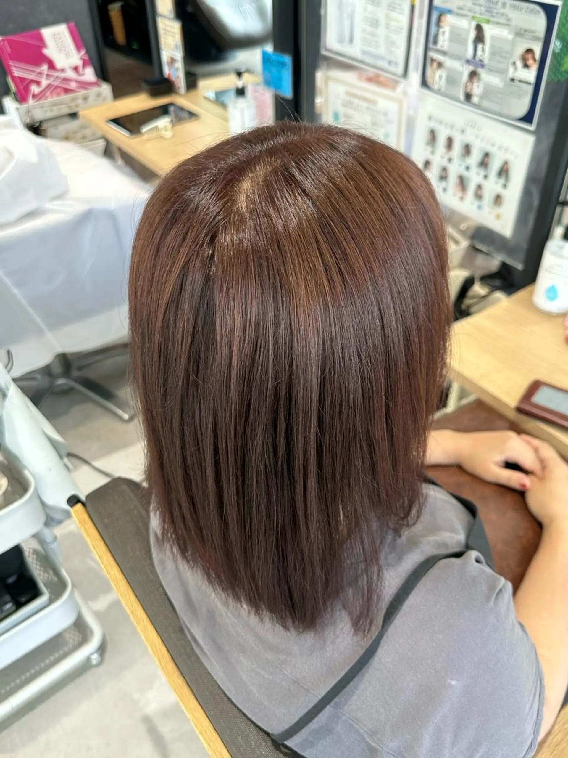 ミディアム カラー 🍜のばた 🍜のヘアスタイル