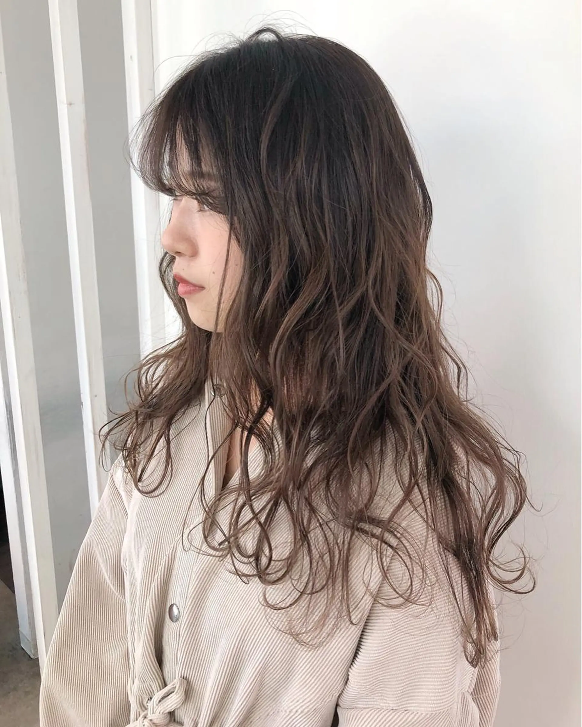 ロング カラー ヘアアレンジ 榎園 由美のヘアスタイル