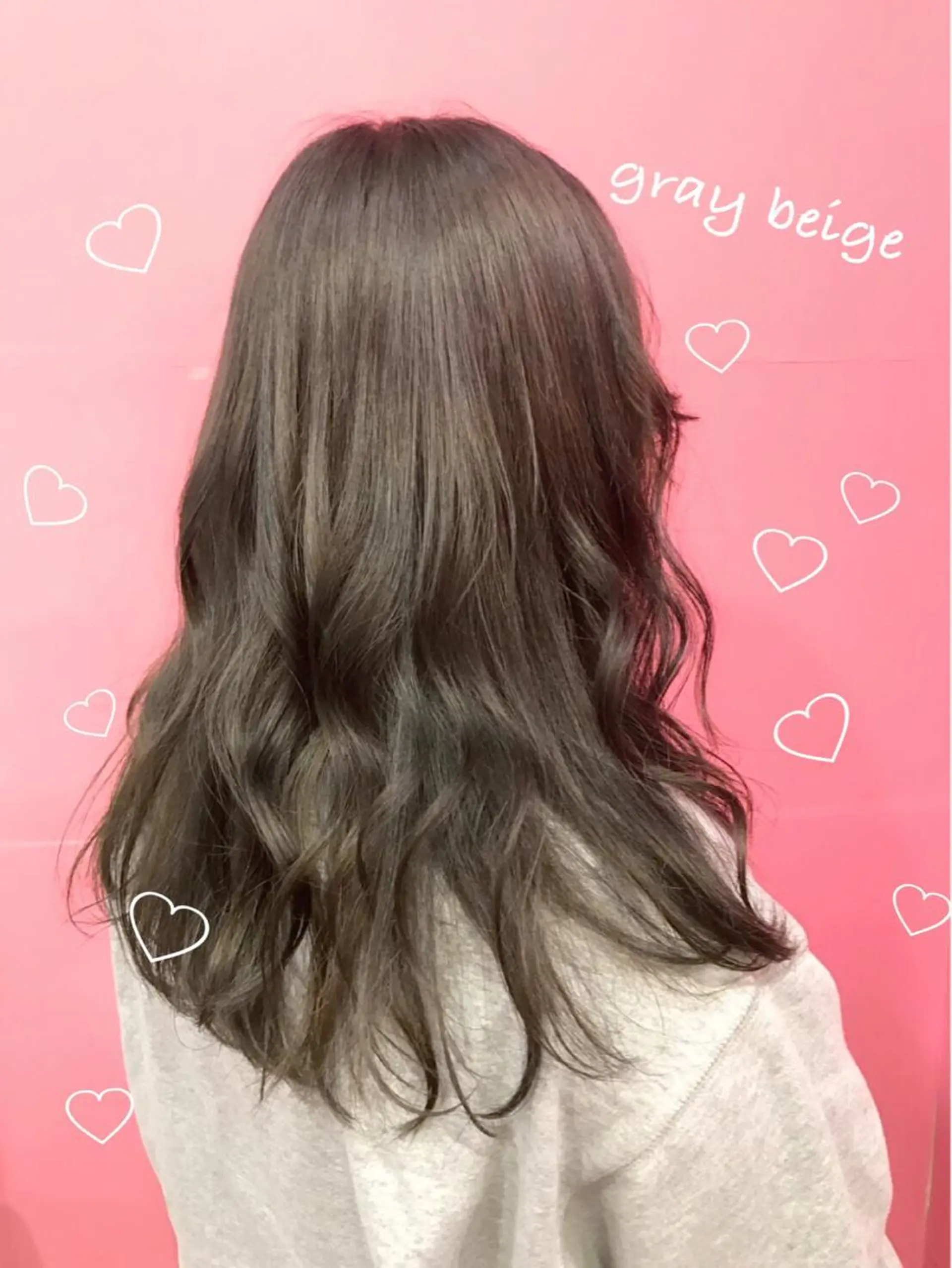 セミロング カラー グレージュ LiNA🌿藤原 茉莉花のマツエク・マツパデザイン